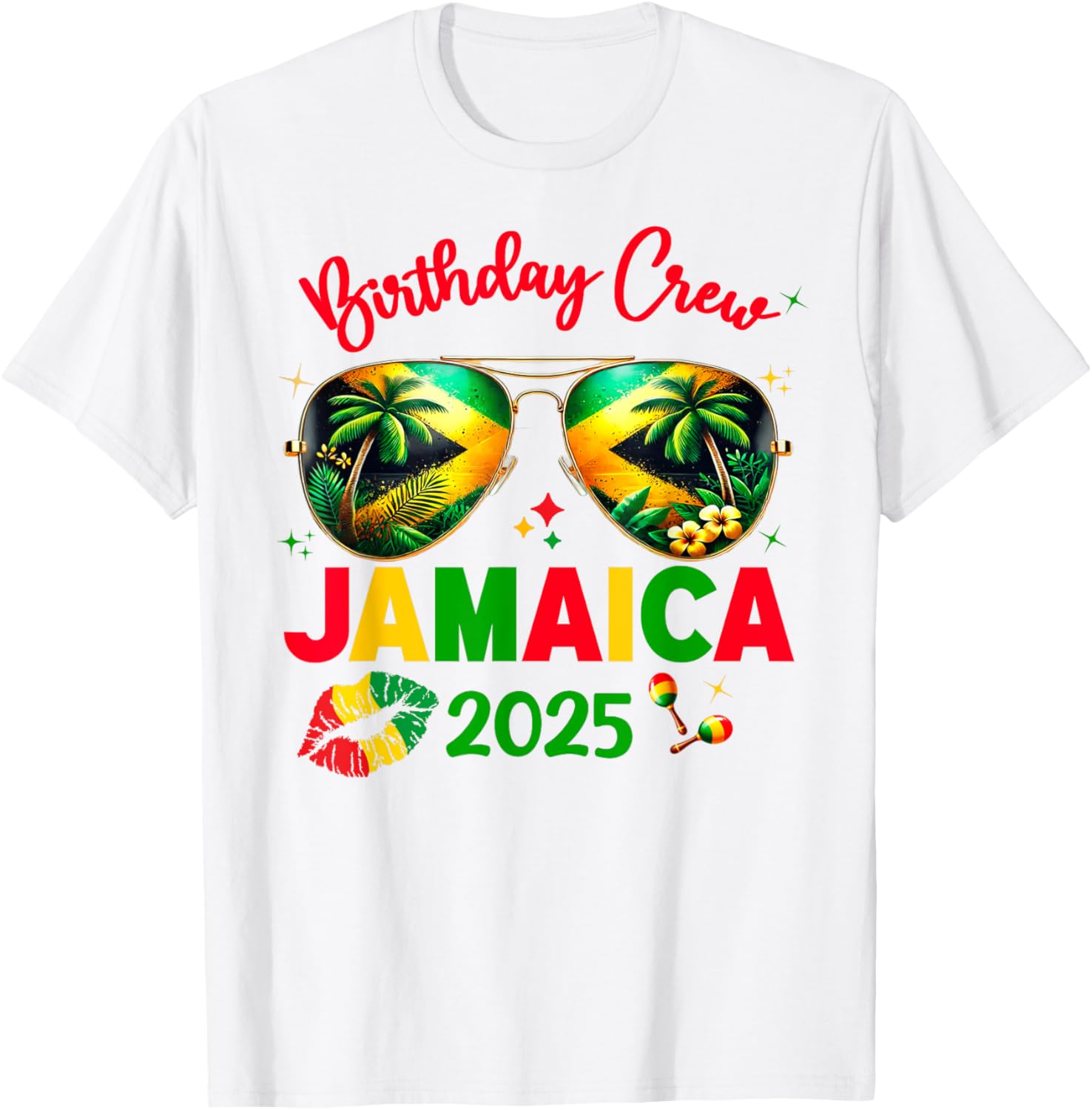 50th Birthday Girl Queen Jamaica Vacation Matching T-Shirt Outfit - 3