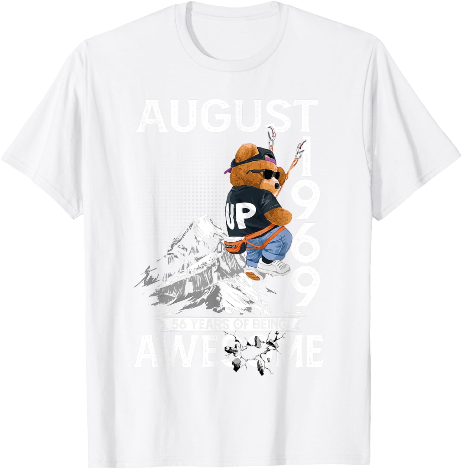 56th Birthday Bear Legends August 1969 T-Shirt for Men Gifts - 23
