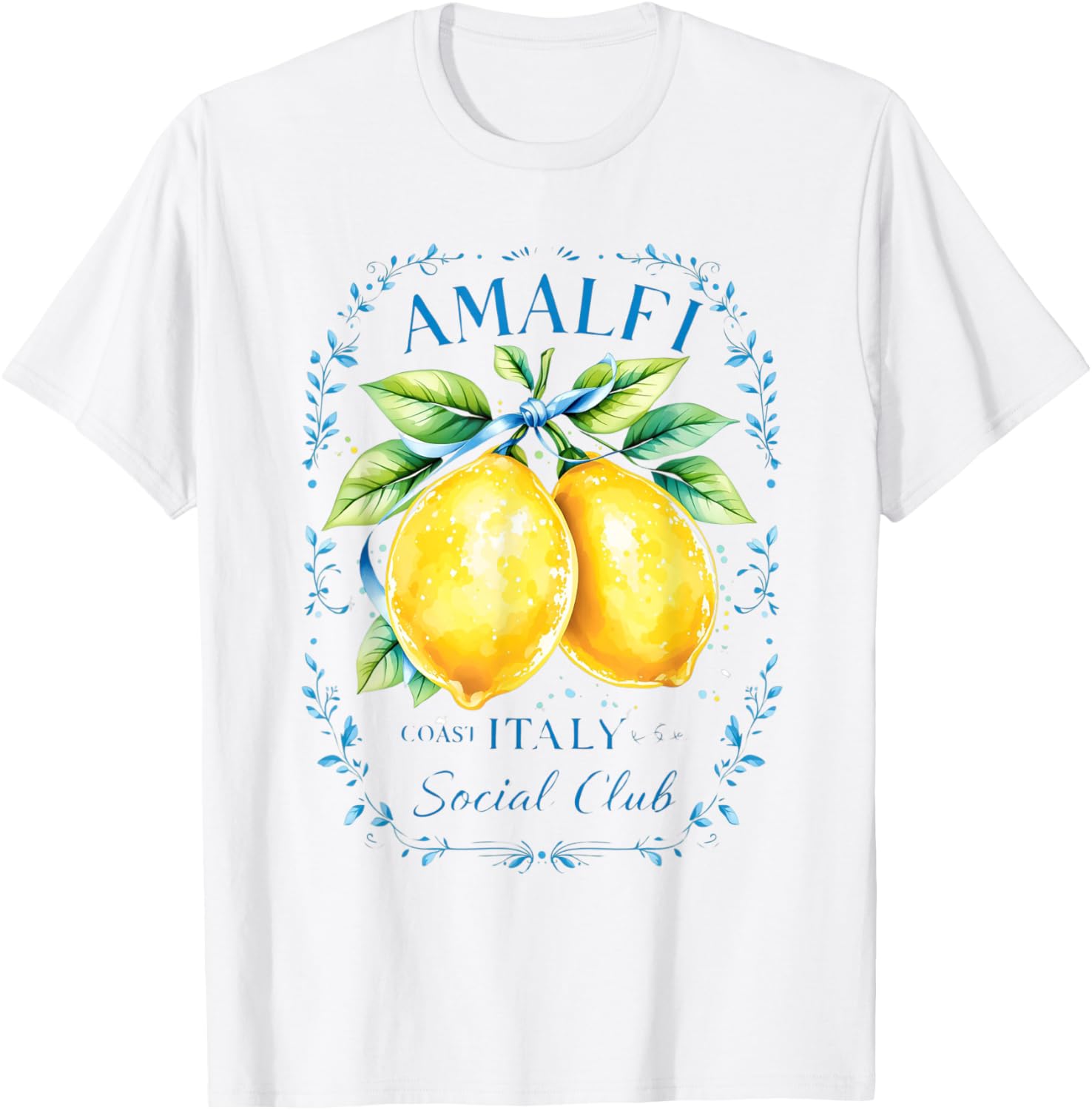 Amalfi Capri Lemons Graphic Tee Coastal Souvenir T-Shirt for All Ages - 6