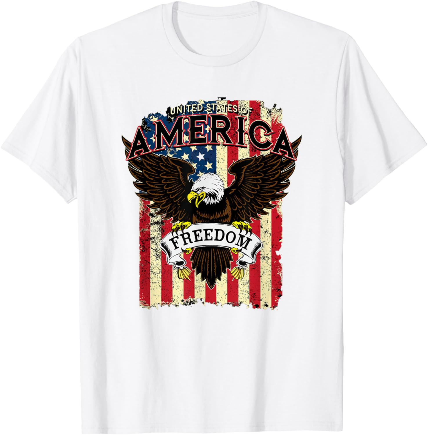 USA Freedom Eagle T-Shirt for Patriotic Style and Comfort - 4