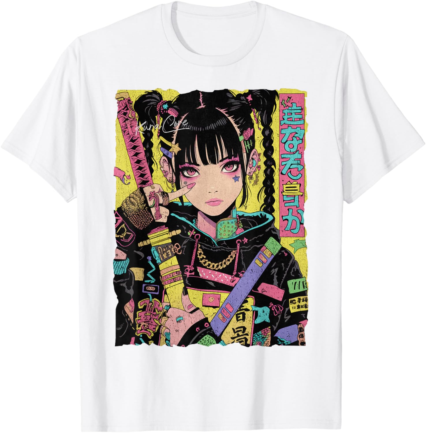 Trendy Japanese Cyberpunk Y2K Techwear Anime T-Shirt for Fashion Lovers - 22