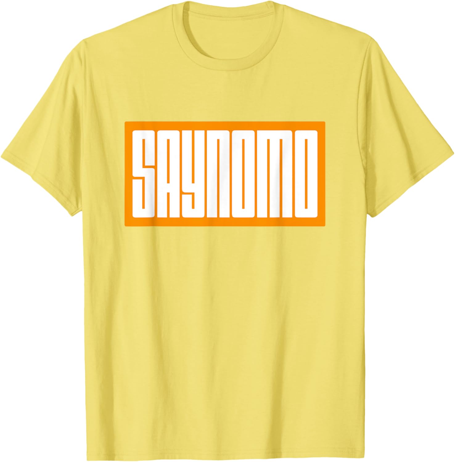 Trendy Orange SAYNOMO Graphic T-Shirt for Casual Fashion Lovers - 21