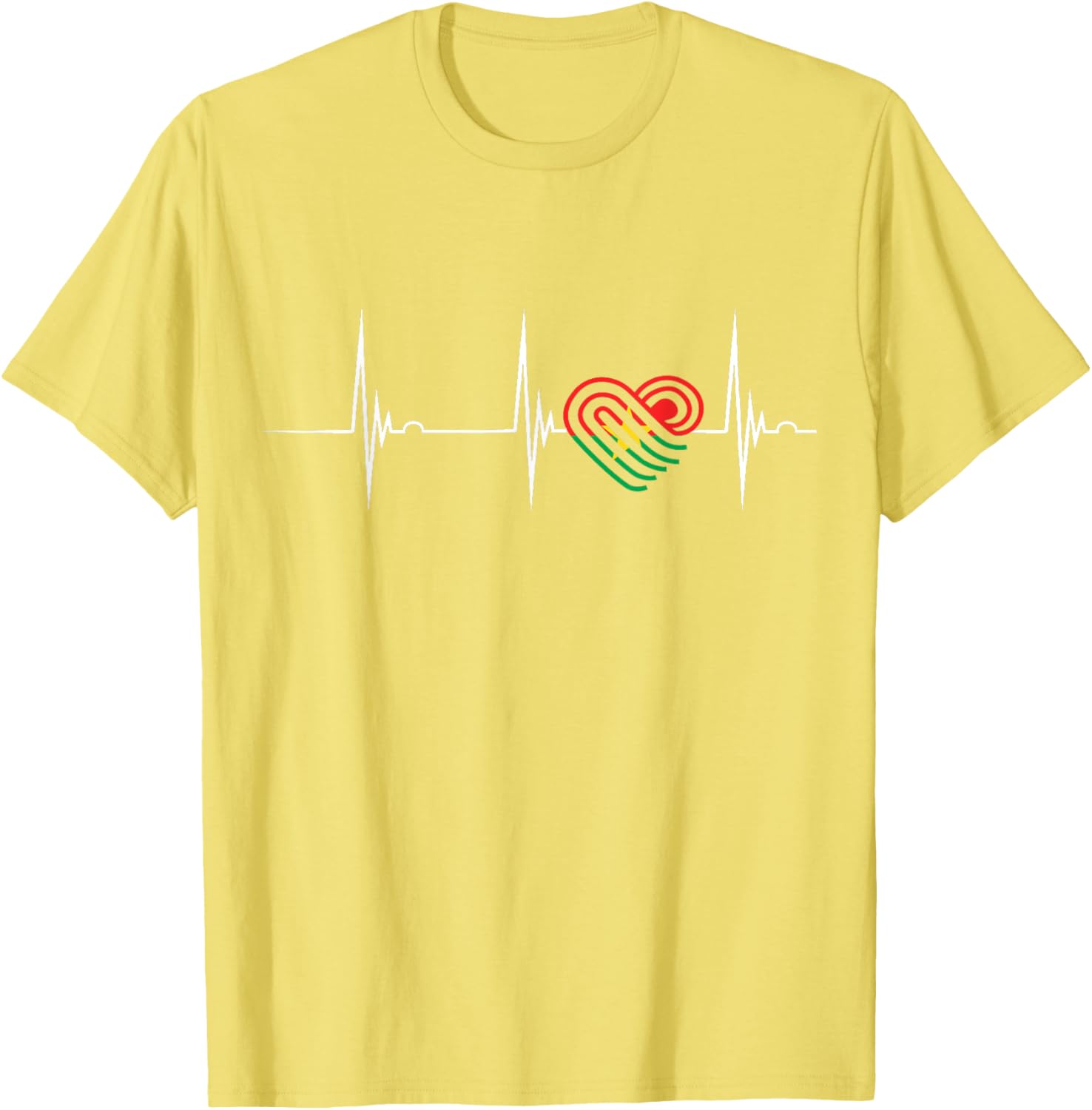 Burkina Faso Heartbeat EKG Pulse T-Shirt Celebrating Burkina Fasoan Roots - 21