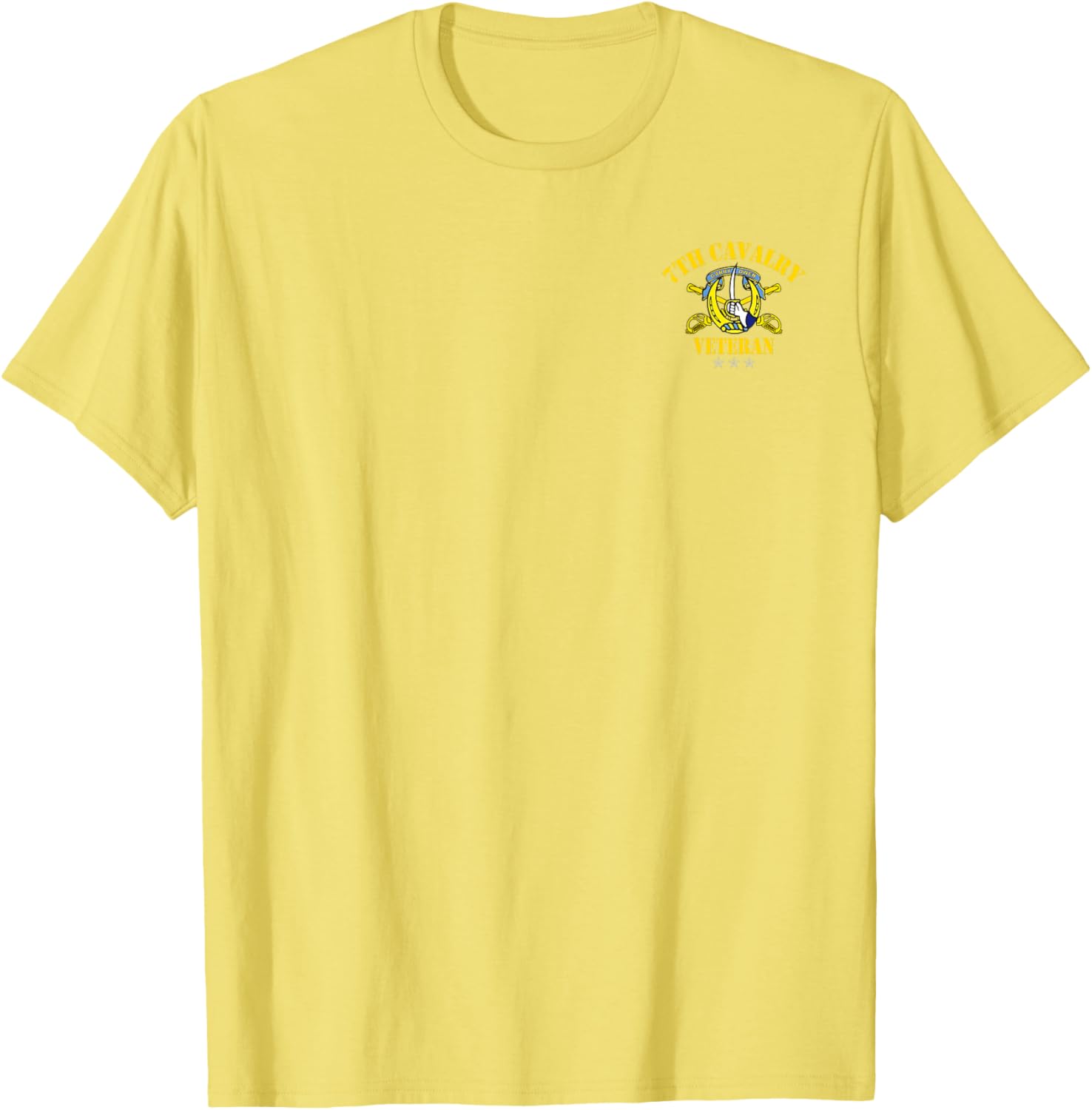 7th Cavalry Regiment Veteran T-Shirt with Patriotic Flag for Veterans Day - 7