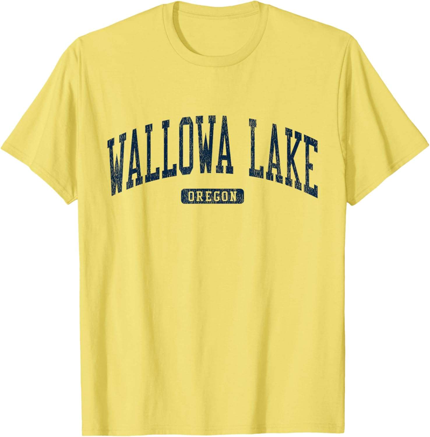 Wallowa Lake Oregon College Style Blue T-Shirt for Casual Wear - 15