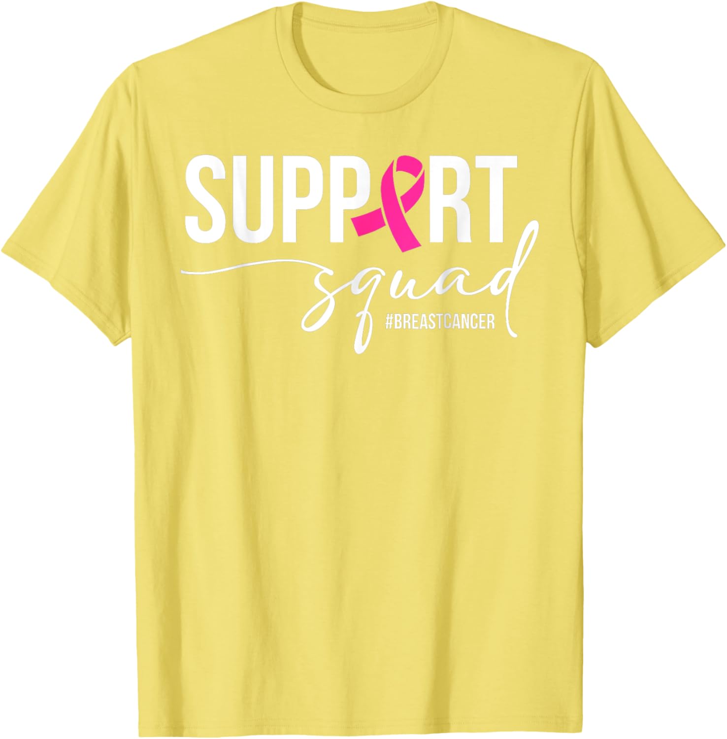 Breast Cancer Warrior Support Squad T-Shirt for Awareness and Empowerment - 6