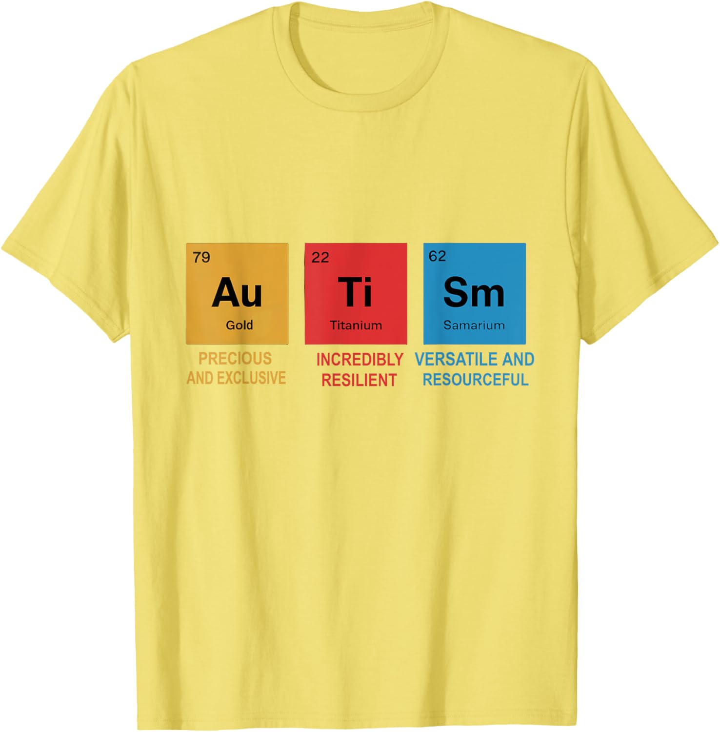 Autism Awareness T-Shirt with Chemistry Periodic Table for Men, Women, Kids - 17