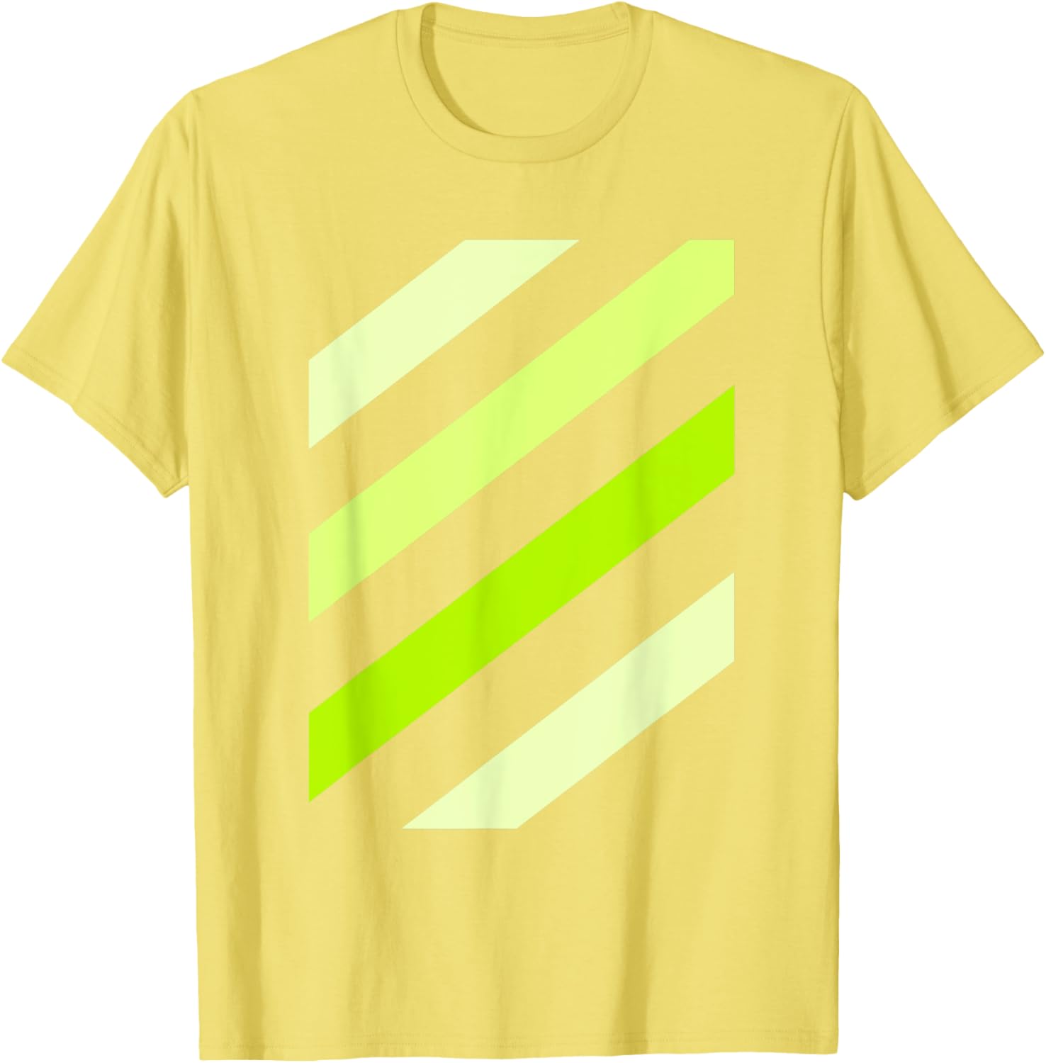 Stylish Green Stripe Graphic T-Shirt for Trendy Casual Wear - 2