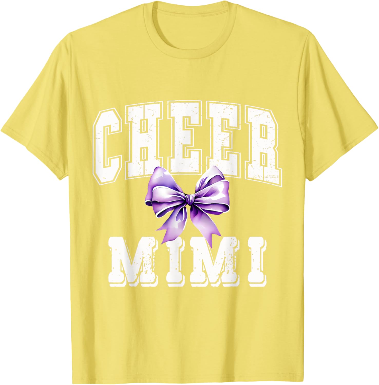Cheer MIMI Coquette Purple Bow Cheerleader T-Shirt for Stylish Fans - 9