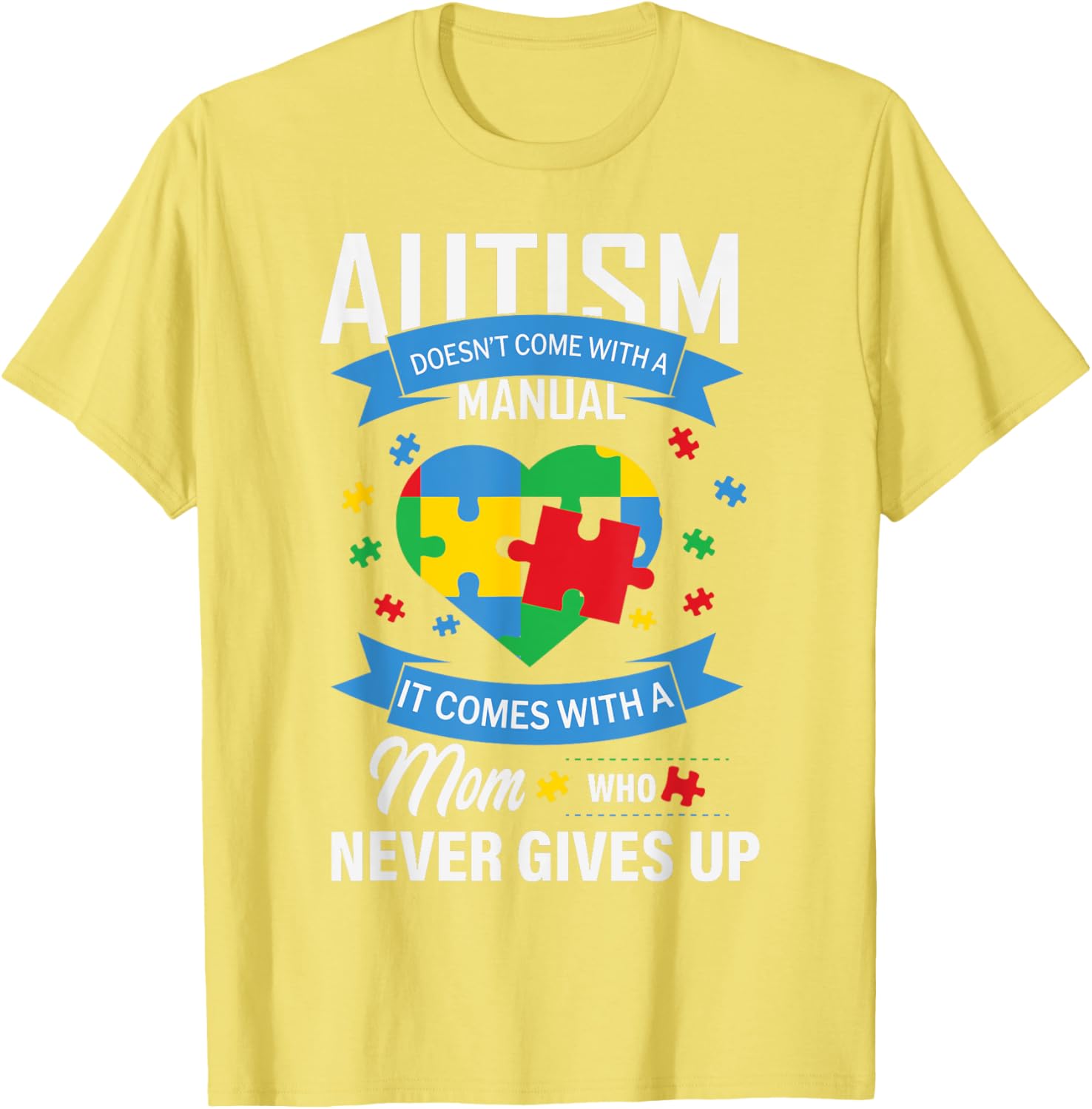 Autism Awareness T-Shirt for Moms - No Manual Needed Design - 1