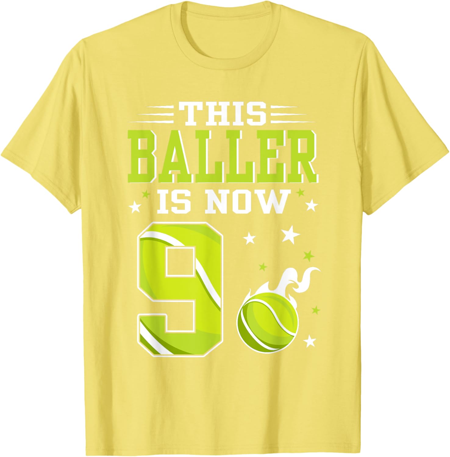 9 Year Old Birthday Tennis Themed T-Shirt for Kids β Perfect Gift! - 11
