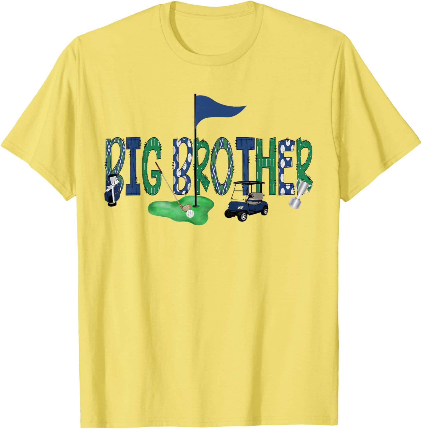 Big Brother Birthday Boy Golf T-Shirt for Hole in One Celebration - 4