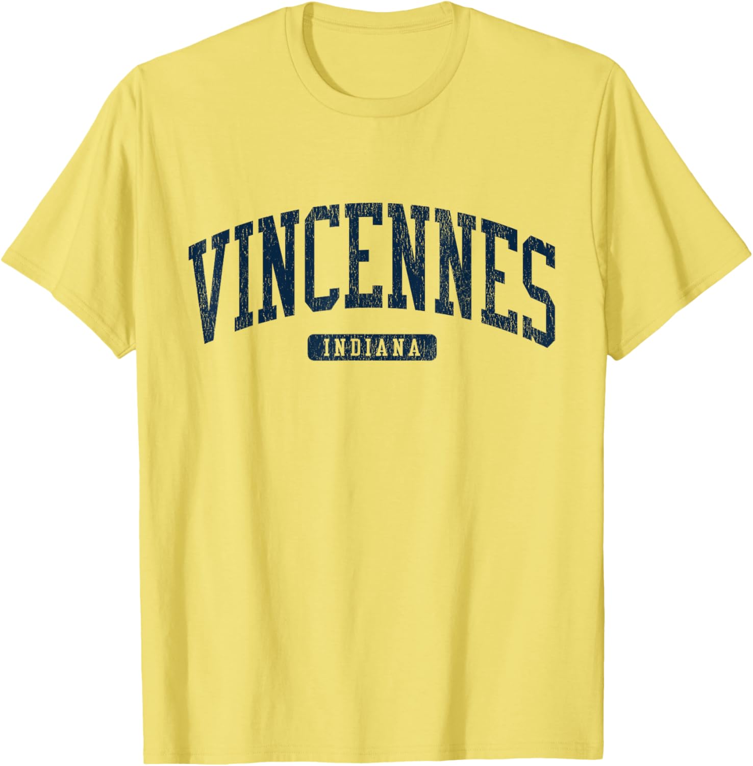 Vincennes Indiana College Style Blue T-Shirt for Students and Alumni - 9