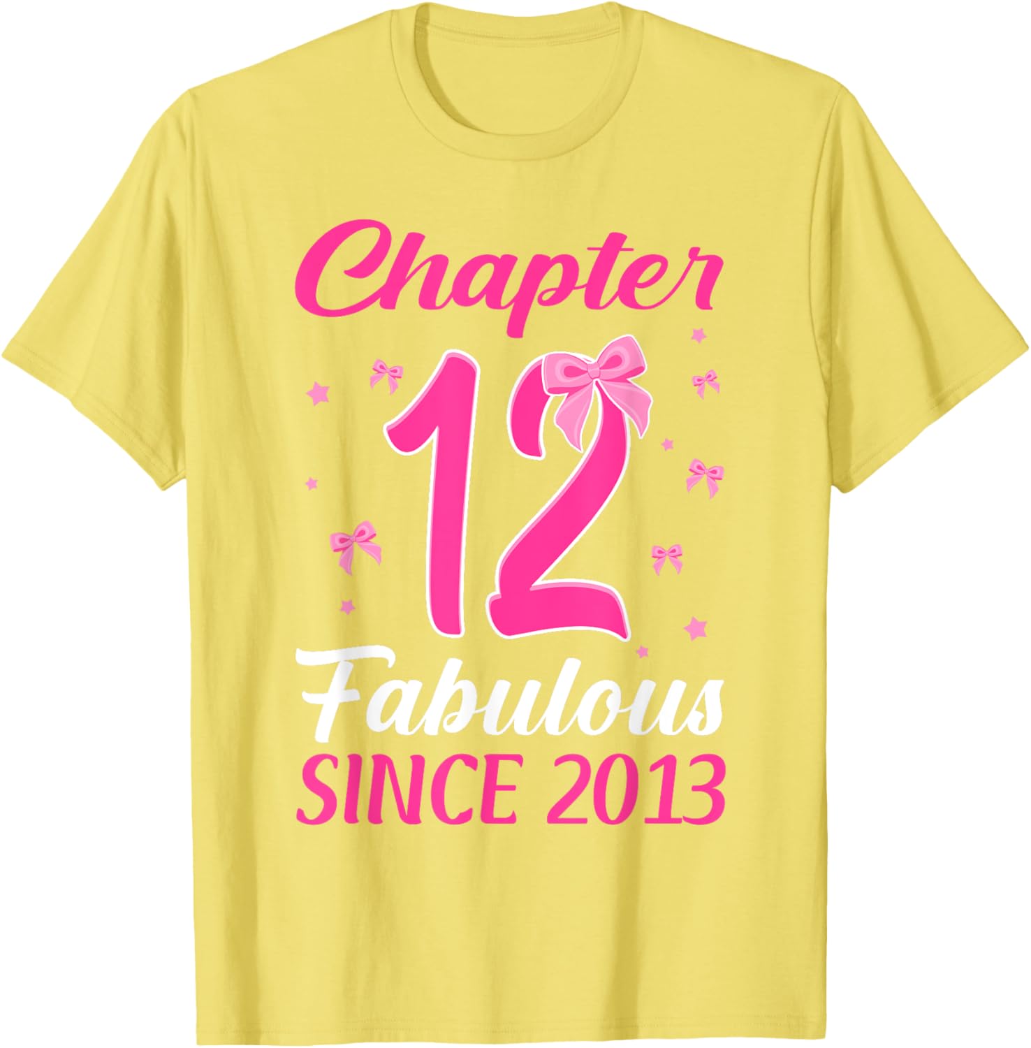 Fabulous Since 2013 Happy 12th Birthday Girl T-Shirt for Celebrations - 3