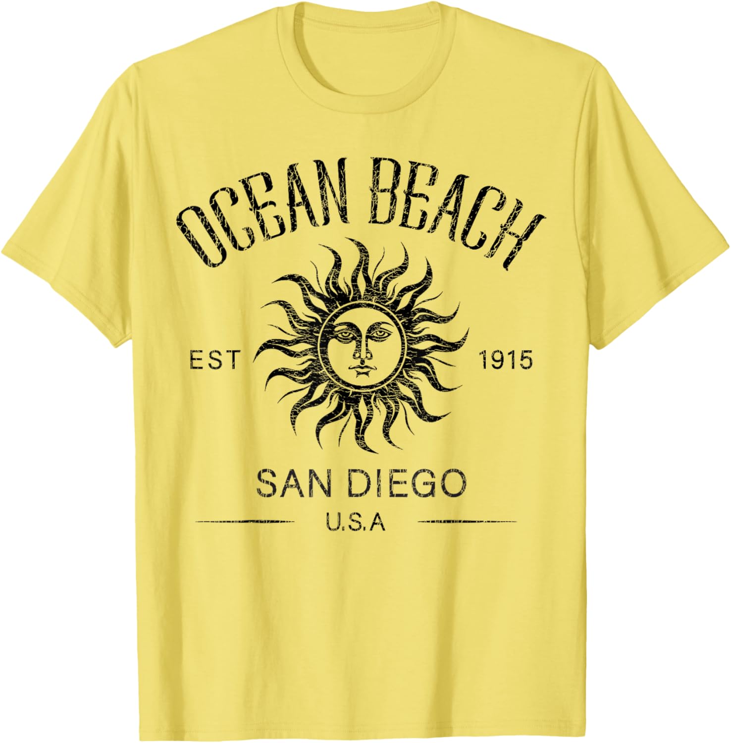 Vintage Summer Vacation T-Shirt San Diego Ocean Beach Established 1915 - 14