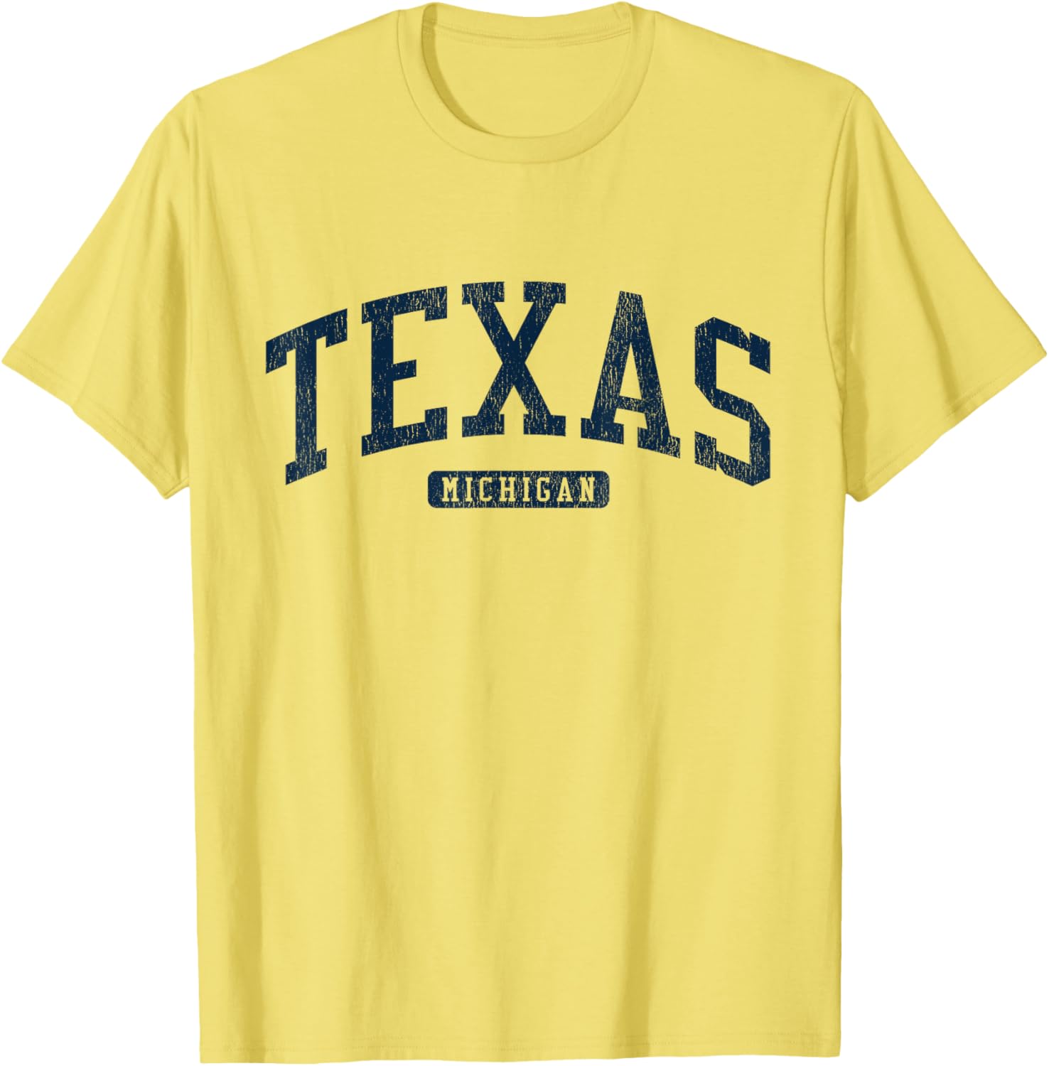 Texas Michigan College Blue T-Shirt Stylish Casual Wear for Students - 6