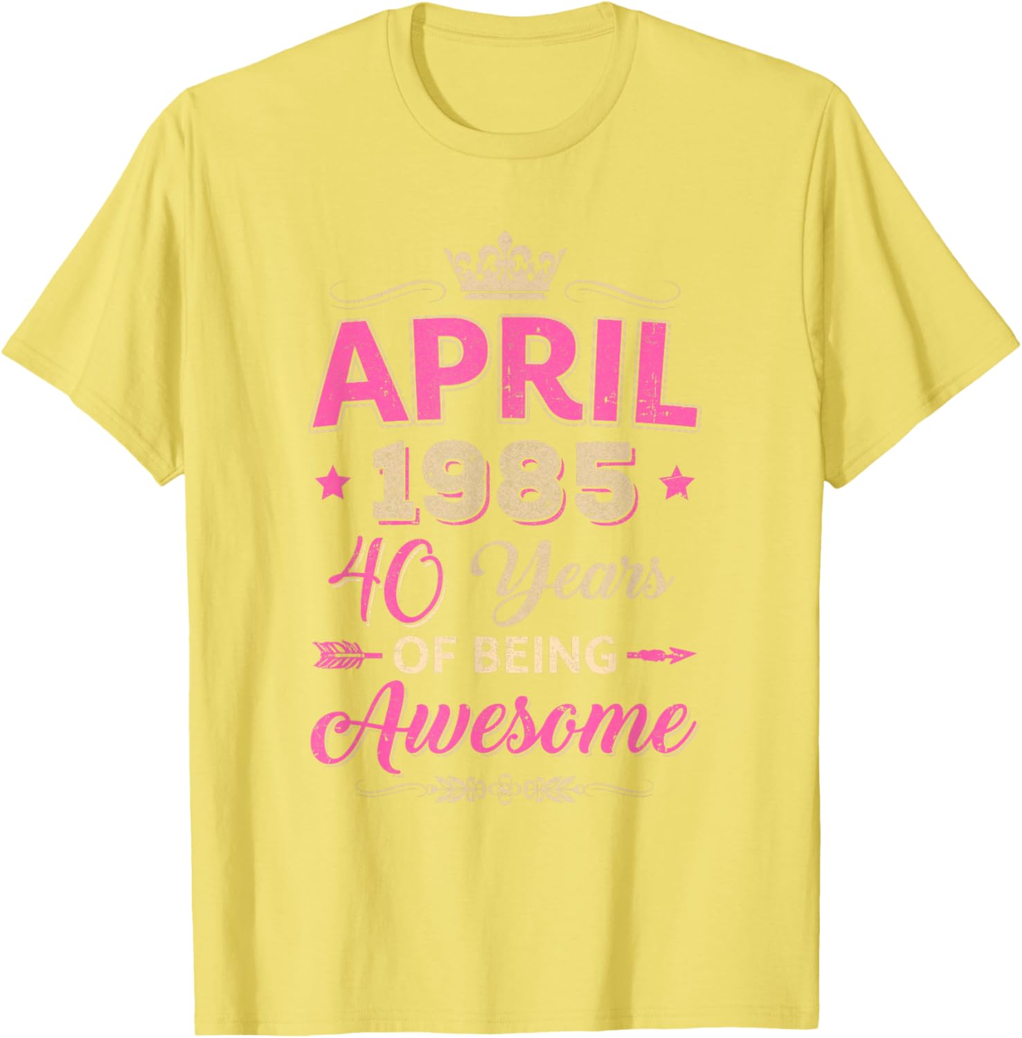 April 1985 40th Birthday T-Shirt Retro Awesome Apparel for Celebrations - 6