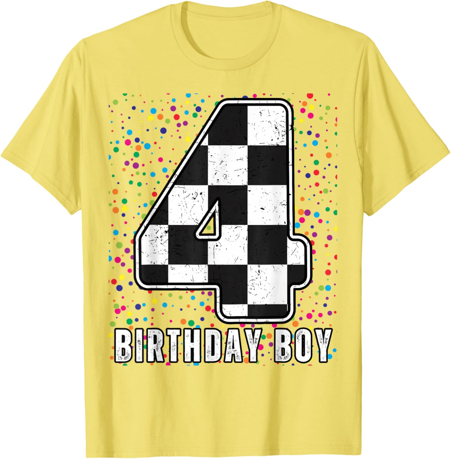 It's My 4th Birthday Racing Car Shirt for Boys Fun Family T-Shirt - 15