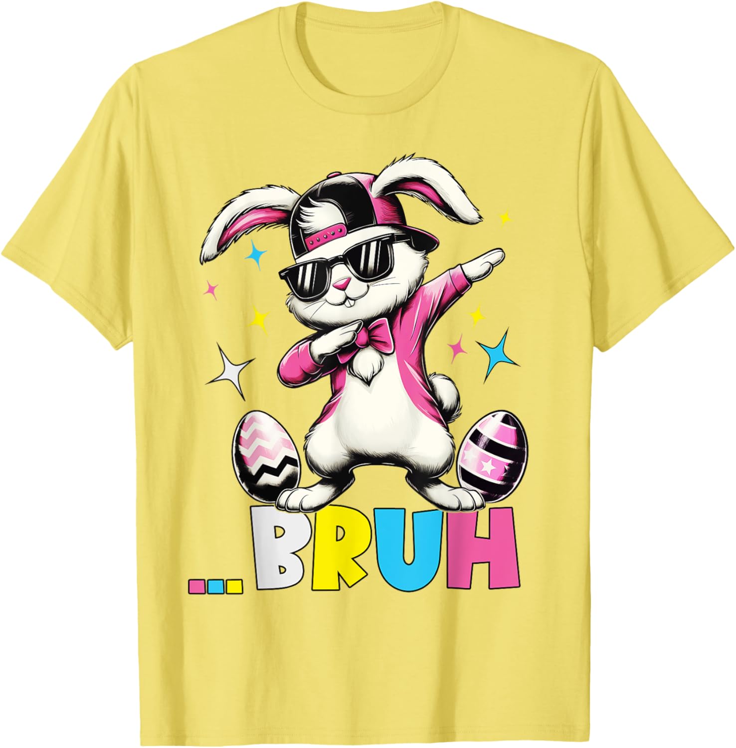Cool Dabbing Bunny Sunglasses Easter T-Shirt for Kids and Teens - 7