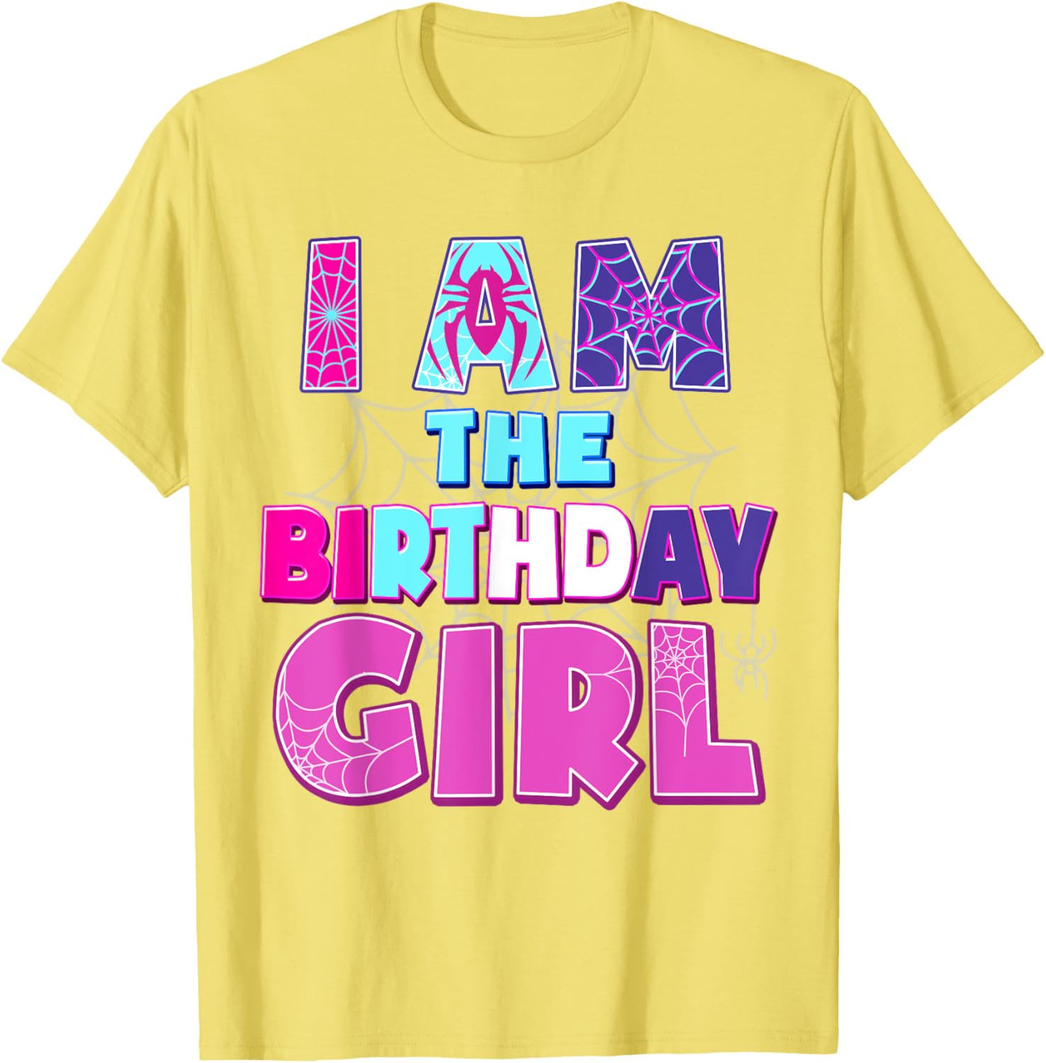 Funny Birthday Girl Spider T-Shirt for Birthday Party Fun - 23