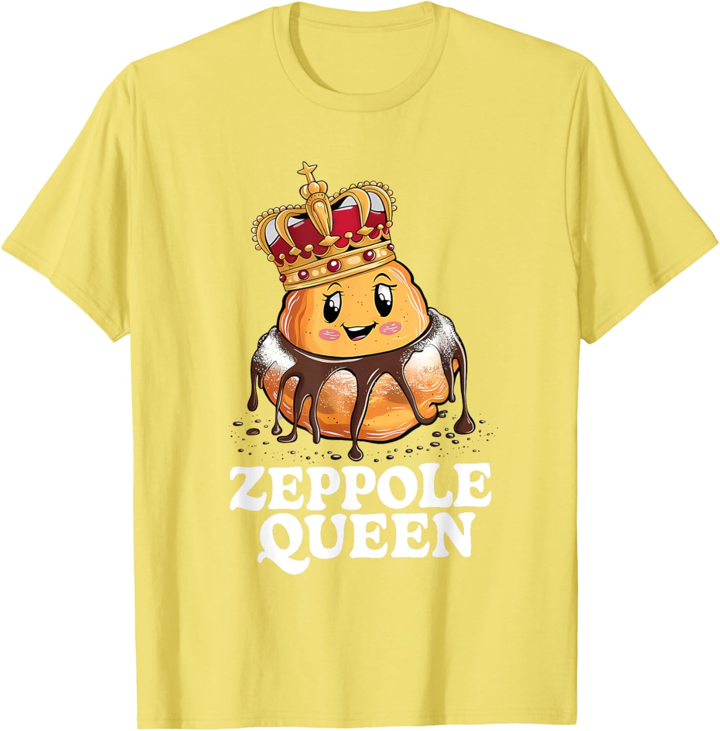 Zeppole Queen T-Shirt for Food Lovers - Fun and Stylish Design - 12