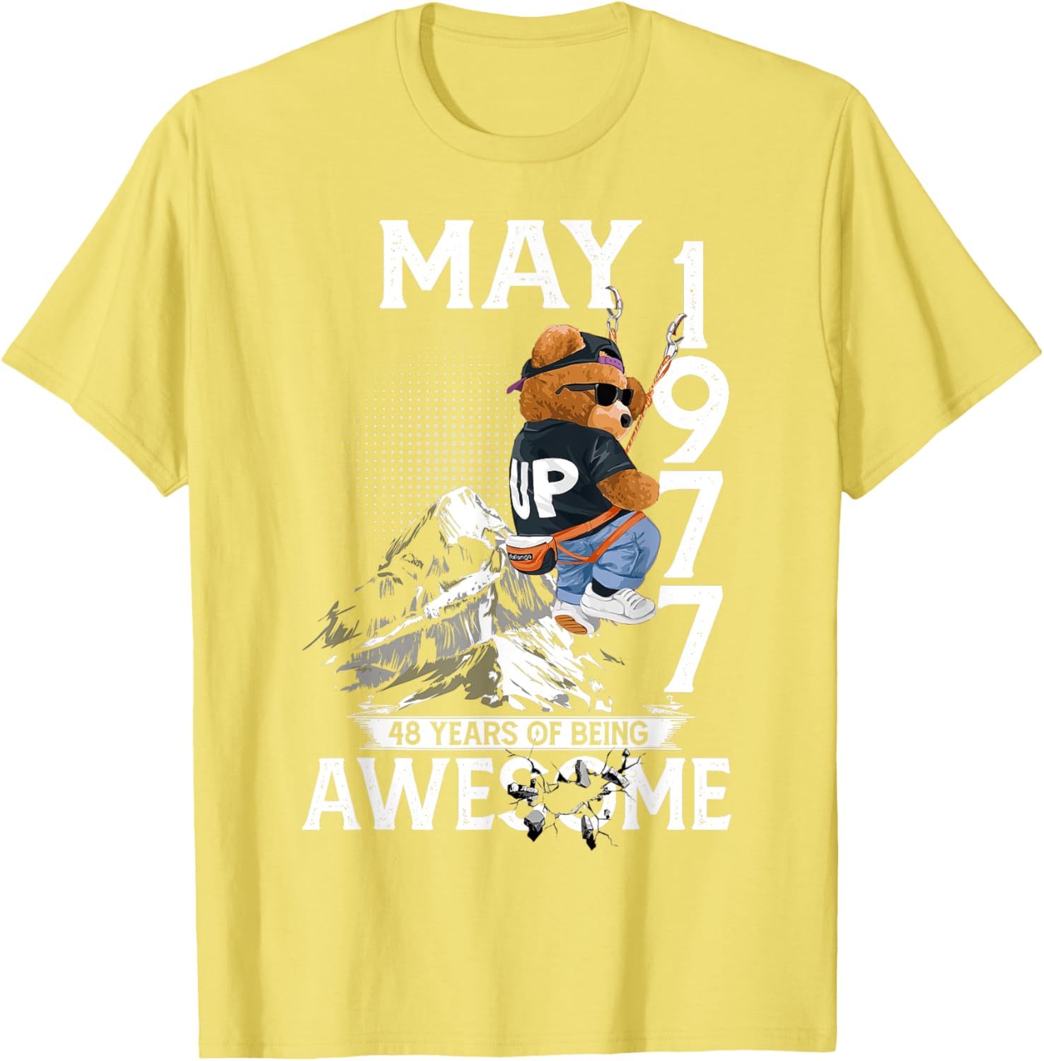 48th Birthday Bear Legends May 1977 T-Shirt for Men 48 Years Old - 11