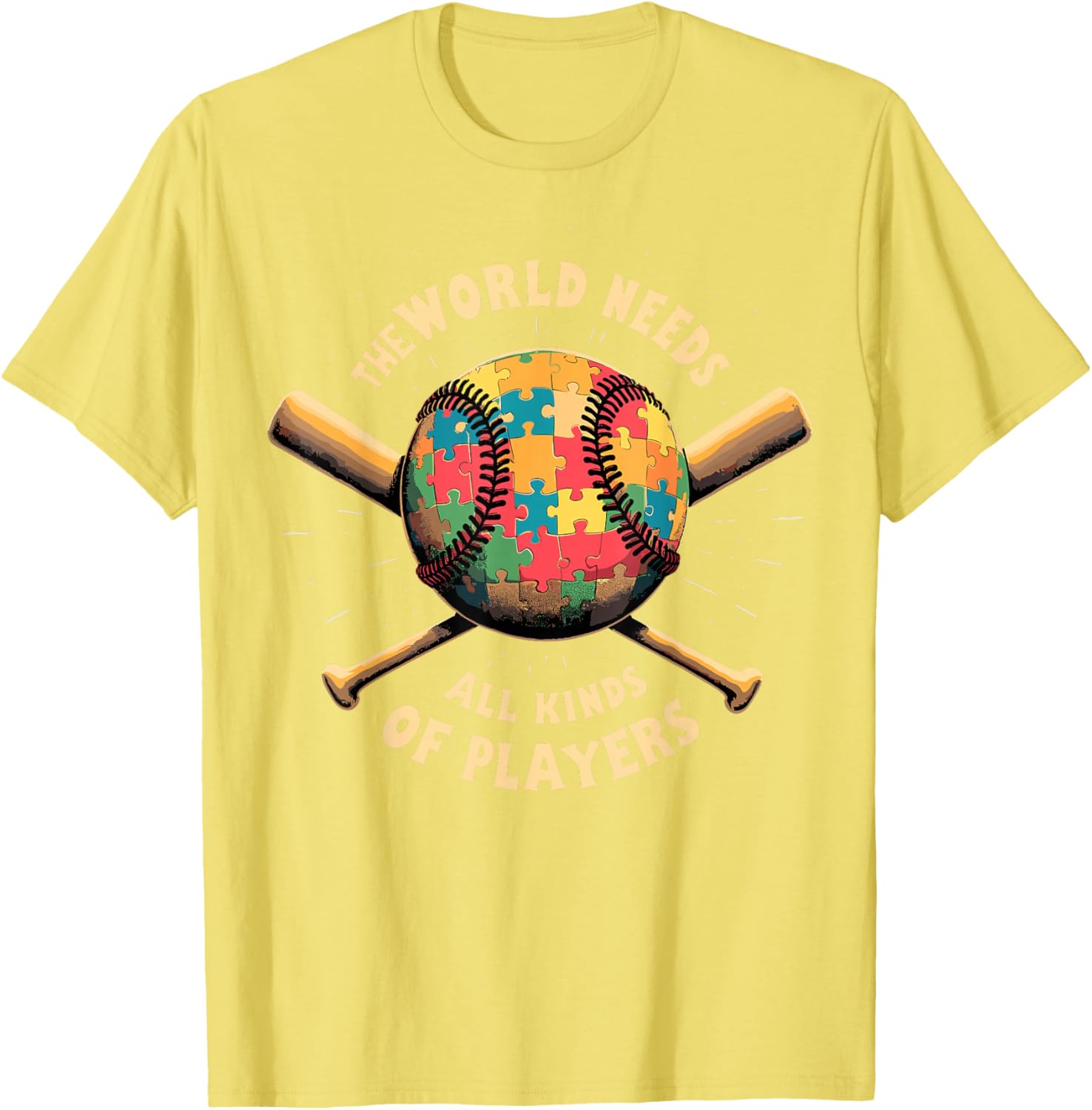 Autism Awareness Support T-Shirt for Baseball Players and Fans - 6