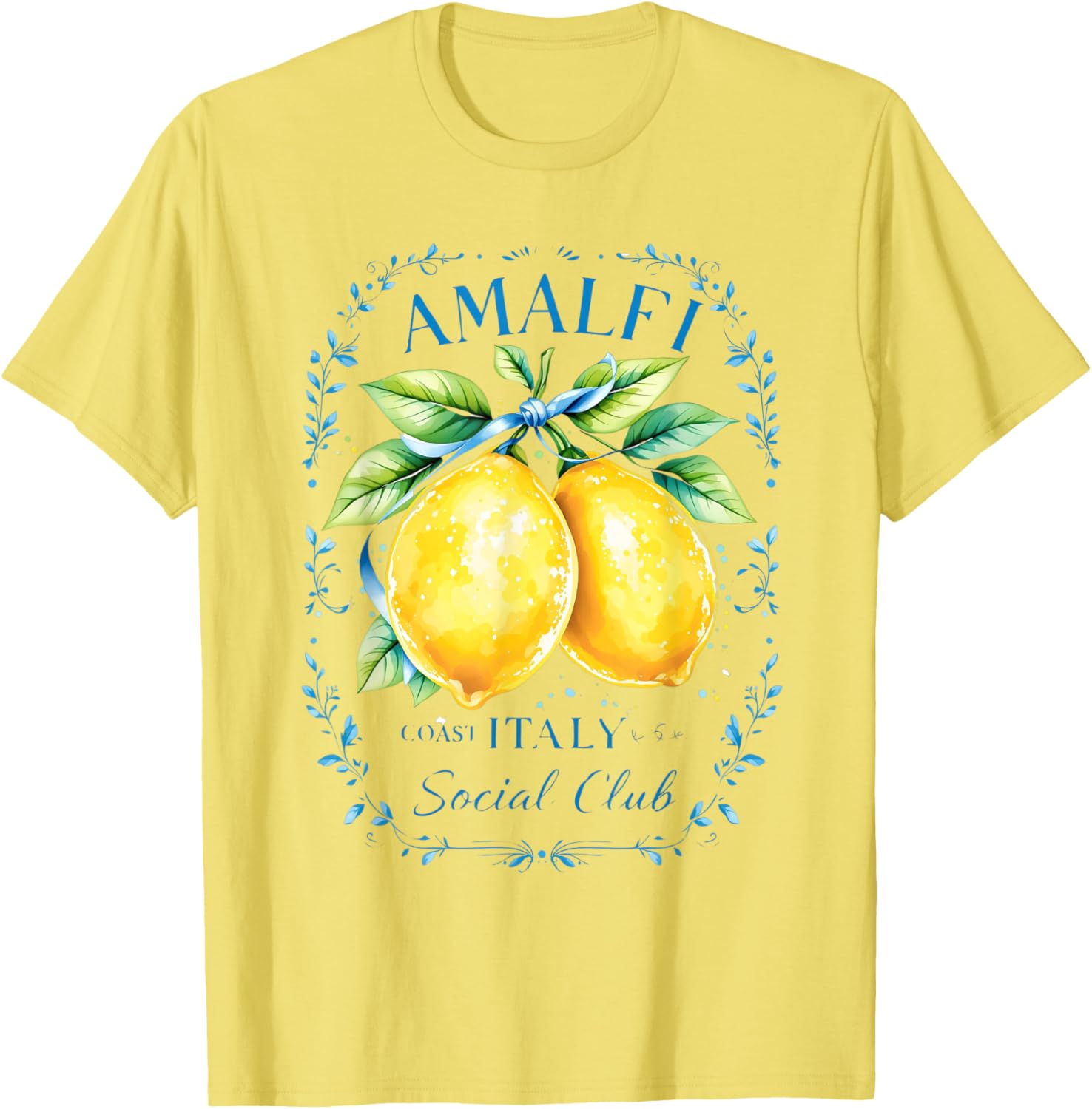 Amalfi Capri Lemons Graphic Tee Coastal Souvenir T-Shirt for All Ages - 2