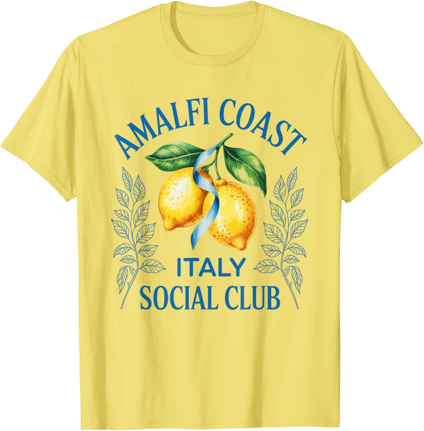 Amalfi Coast Capri Lemons Italy Social Club T-Shirt for Travel Lovers - 5