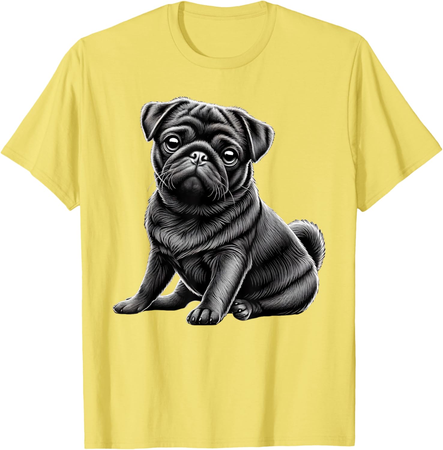 Adorable Black Pug T-Shirt for Men, Women, and Kids - Perfect Pet Gift - 7