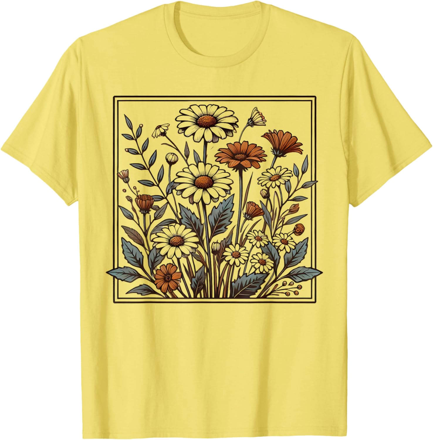 Womens Floral Wildflower T-Shirt Perfect for Casual Outings and Spring Styles - 5
