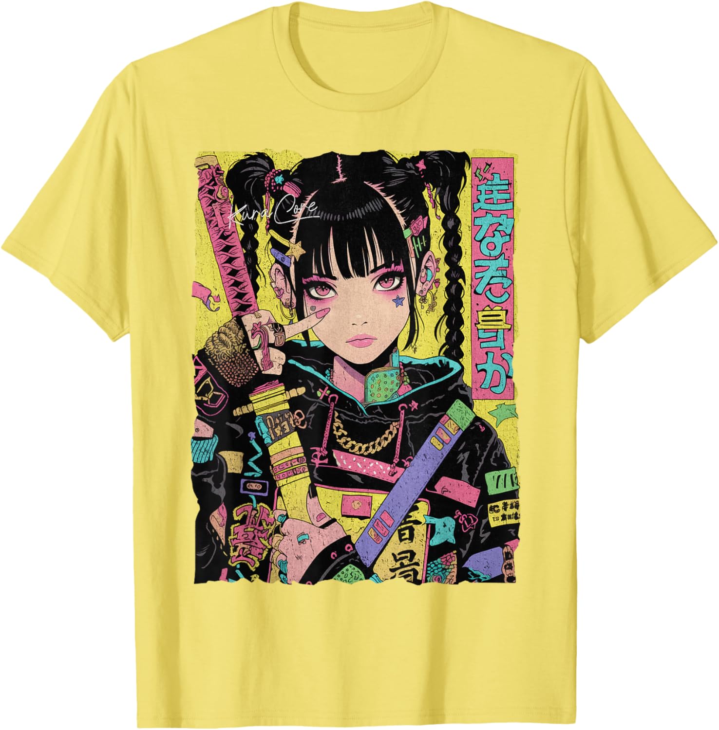 Trendy Japanese Cyberpunk Y2K Techwear Anime T-Shirt for Fashion Lovers - 13