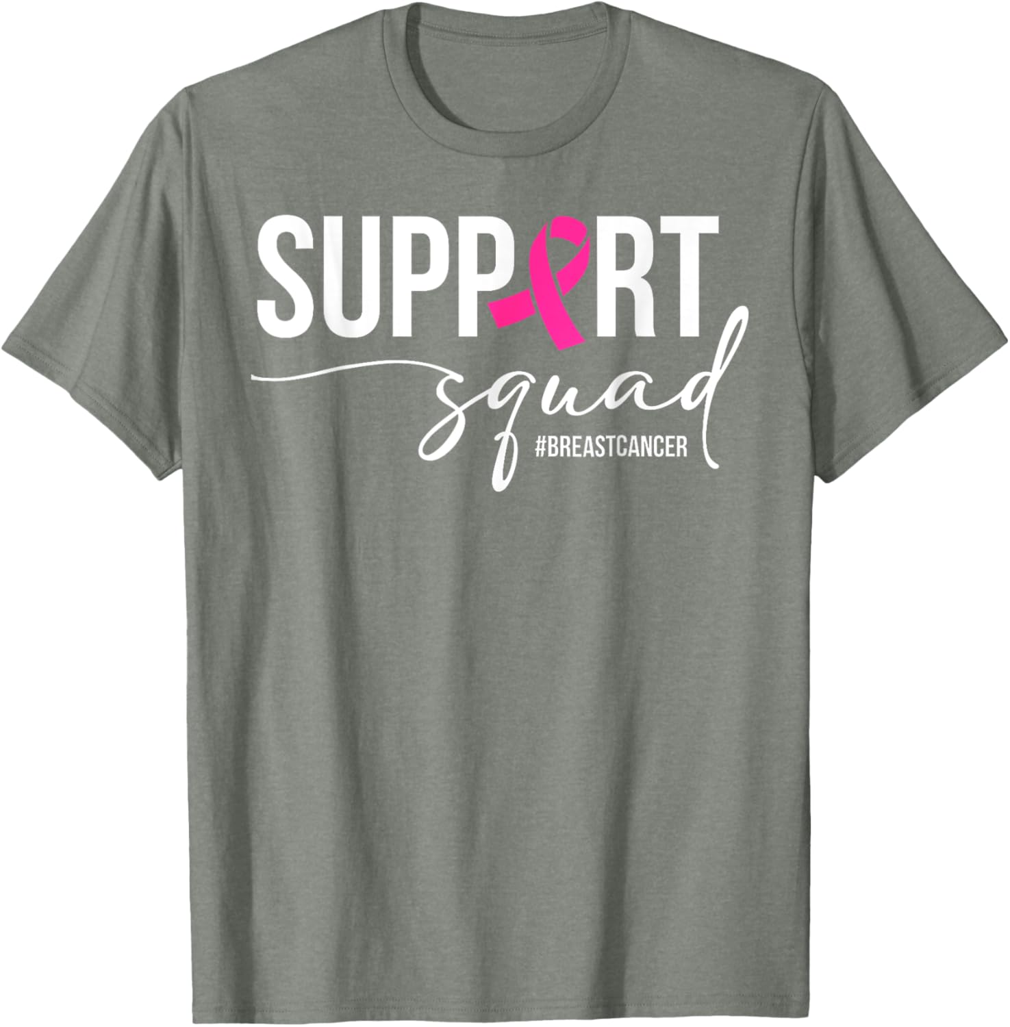 Breast Cancer Warrior Support Squad T-Shirt for Awareness and Empowerment - 12