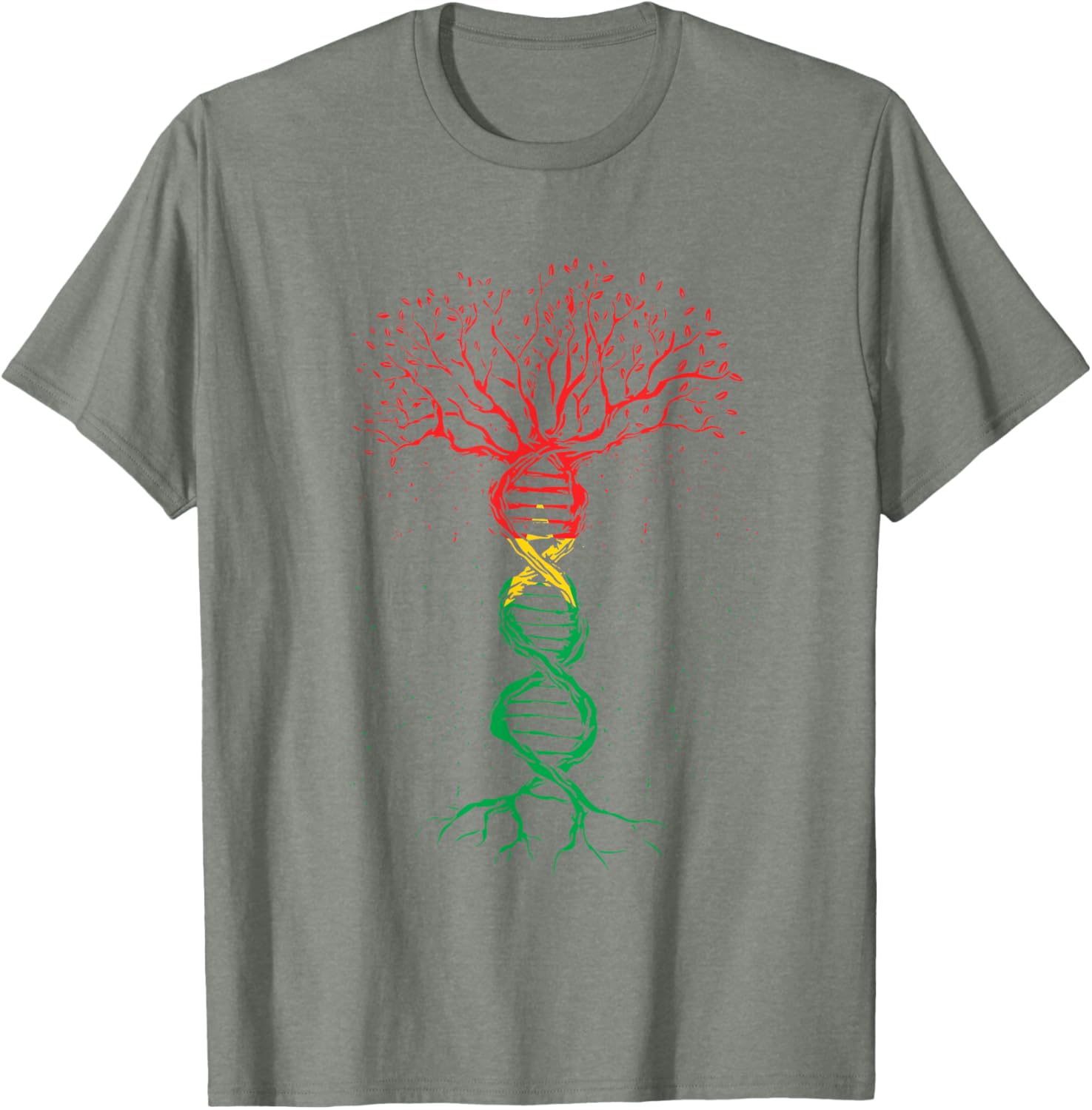 Burkina Faso Pride T-Shirt with DNA Tree Roots and Flag Design - 10