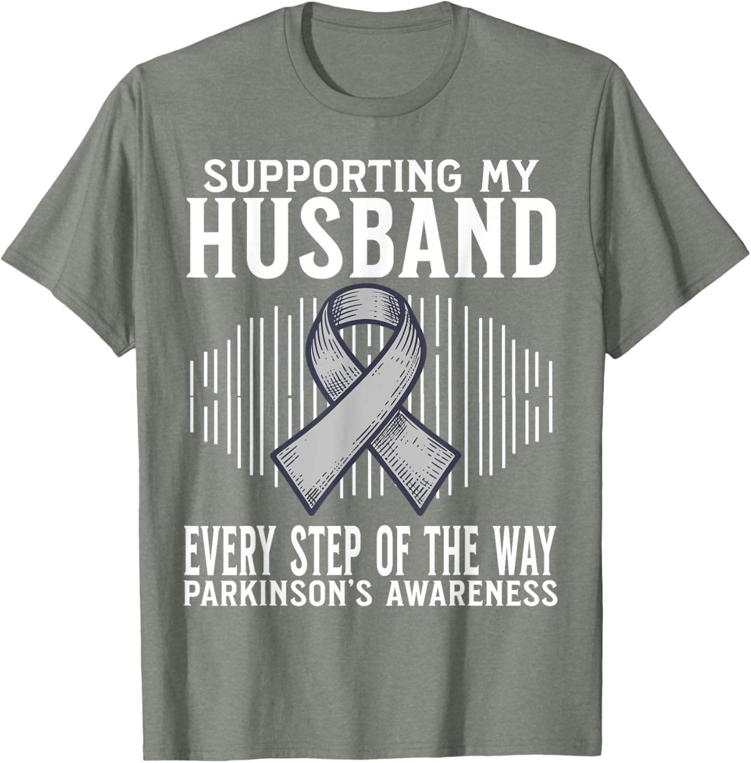Support My Husband Parkinson's Disease Awareness T-Shirt Gift - 23