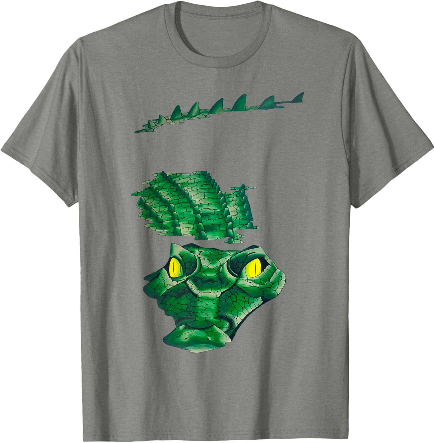 Vintage Crocodile Jurassic Art T-Shirt for Reptile Lovers and Collectors - 3