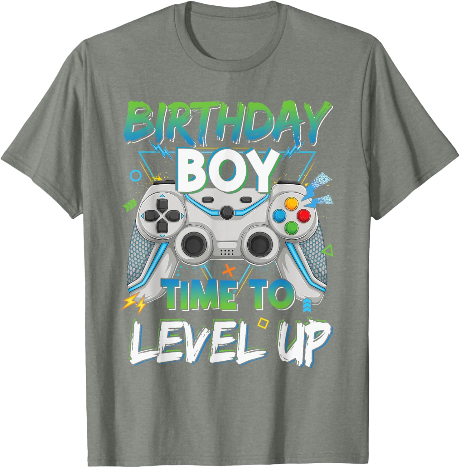Level Up Gaming Birthday Boy T-Shirt for Young Gamer Boys - 13