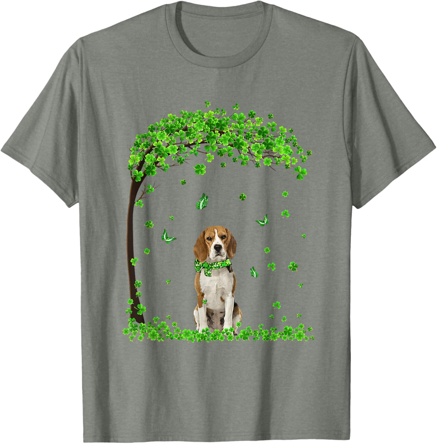 Beagle St Patricks Day Shamrock T-Shirt for Irish Dog Lovers - 16