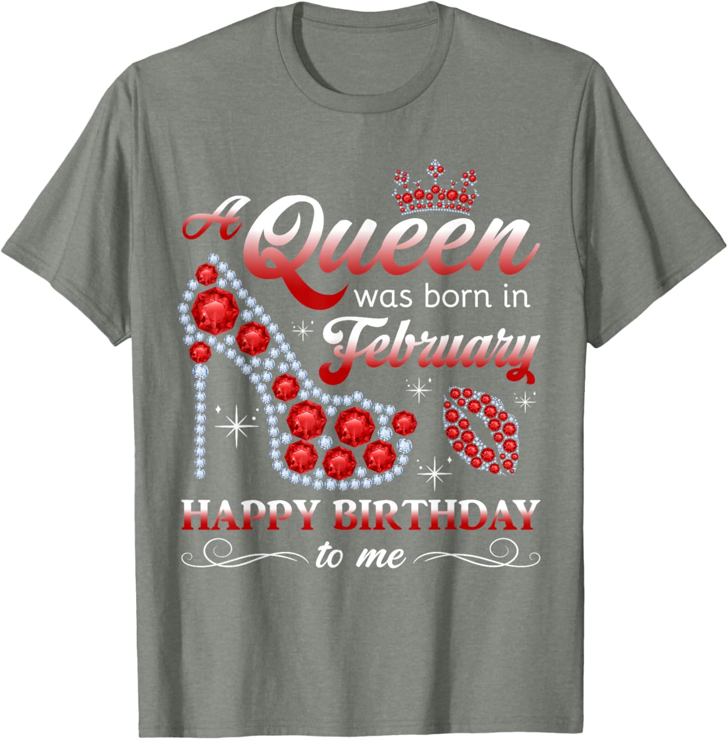 February Birthday Queen T-Shirt for Women and Girls - Celebrate in Style - 7