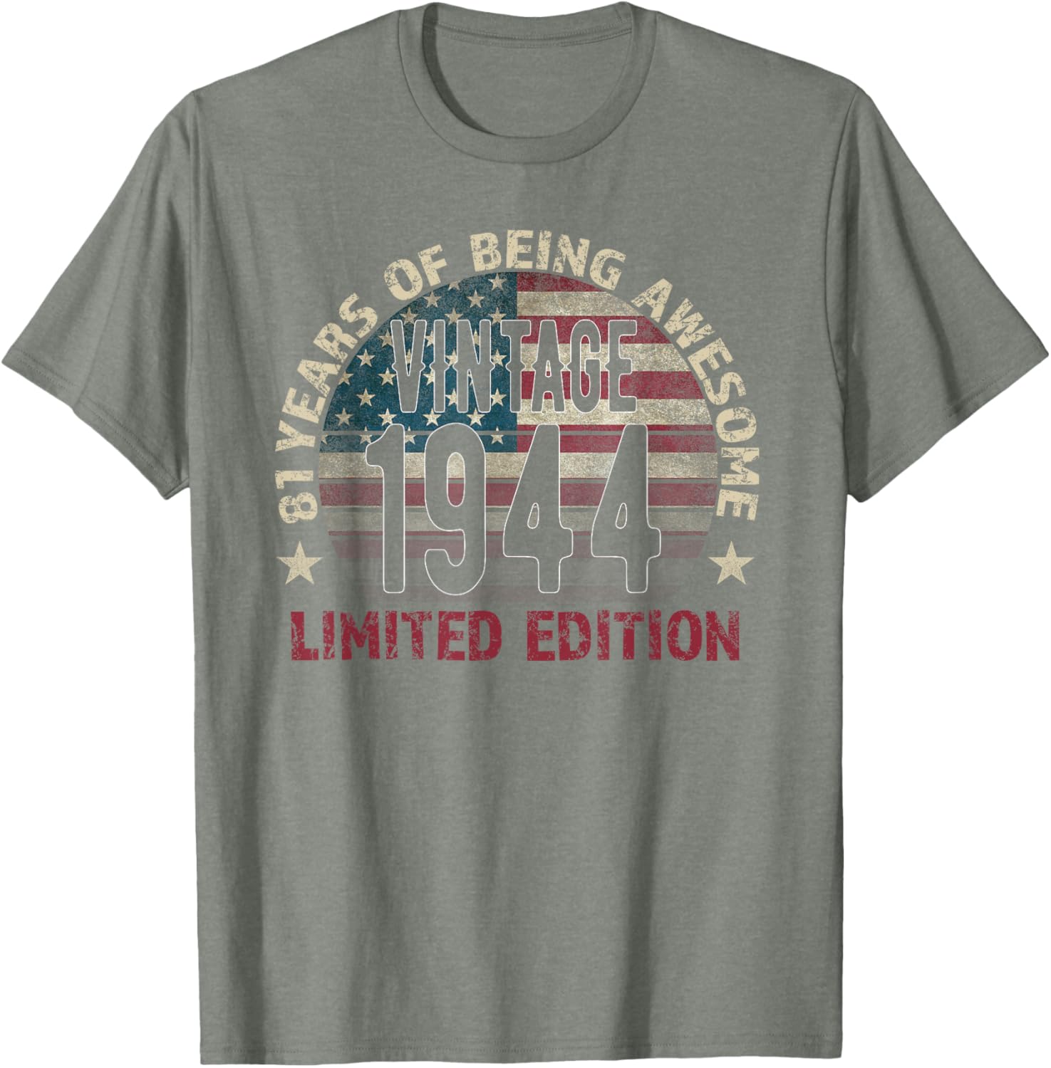 Vintage 81st Birthday T-Shirt for Men Born in 1944 - Perfect Gift! - 6