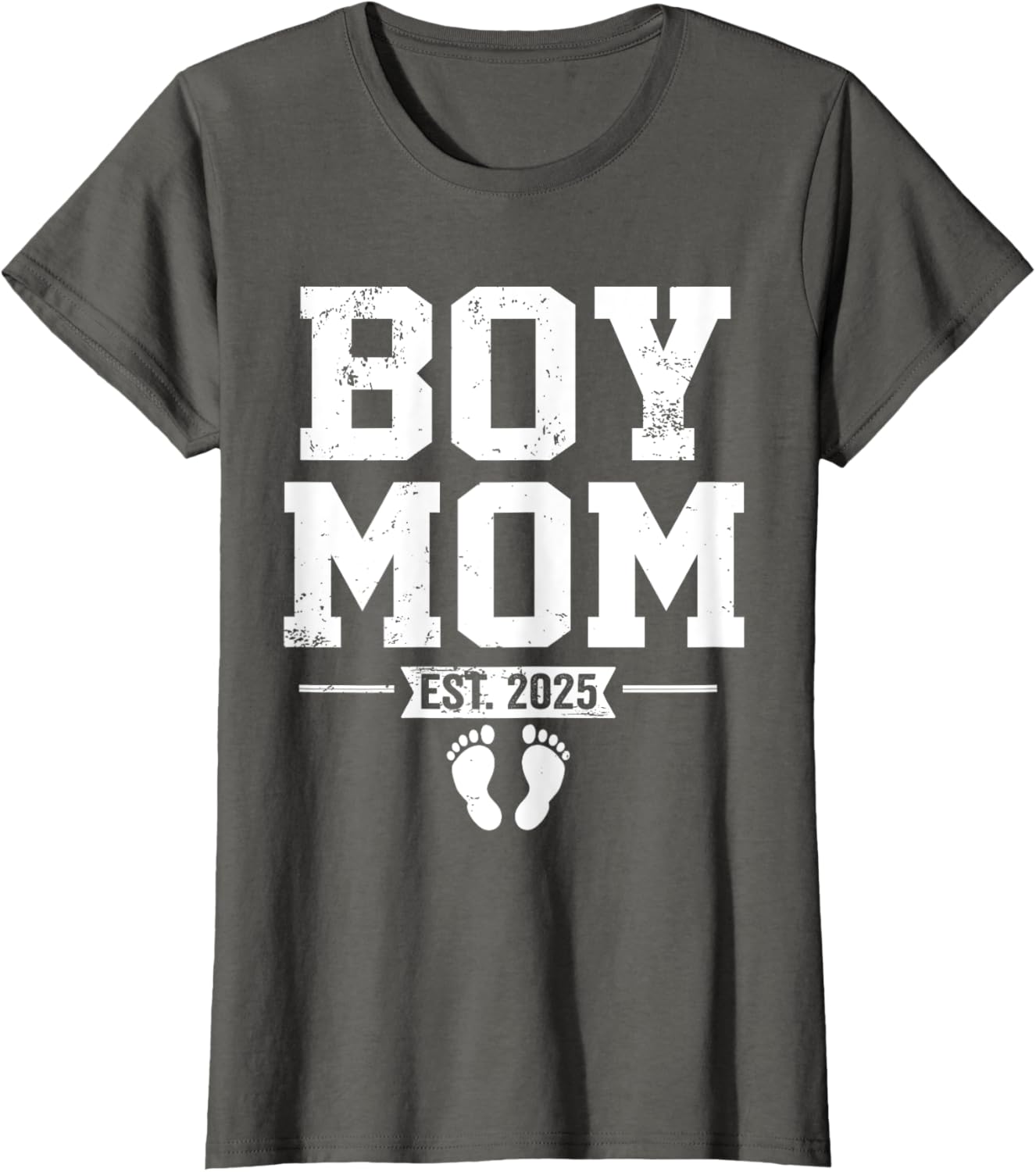 Boy Mom Established 2025 Newborn Mother's Day Gift T-Shirt - 16
