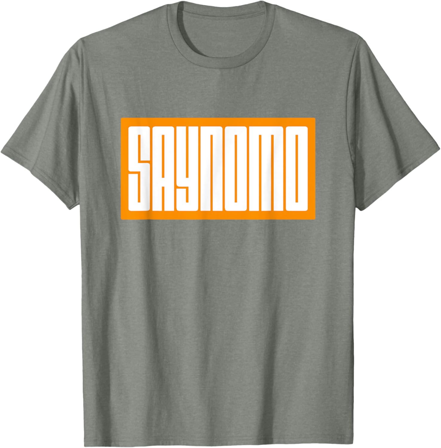 Trendy Orange SAYNOMO Graphic T-Shirt for Casual Fashion Lovers - 28