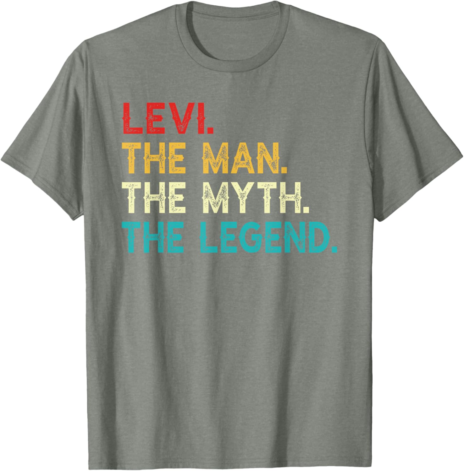 Funny Vintage Levi T-Shirt The Man The Myth The Legend Birthday Gift - 25