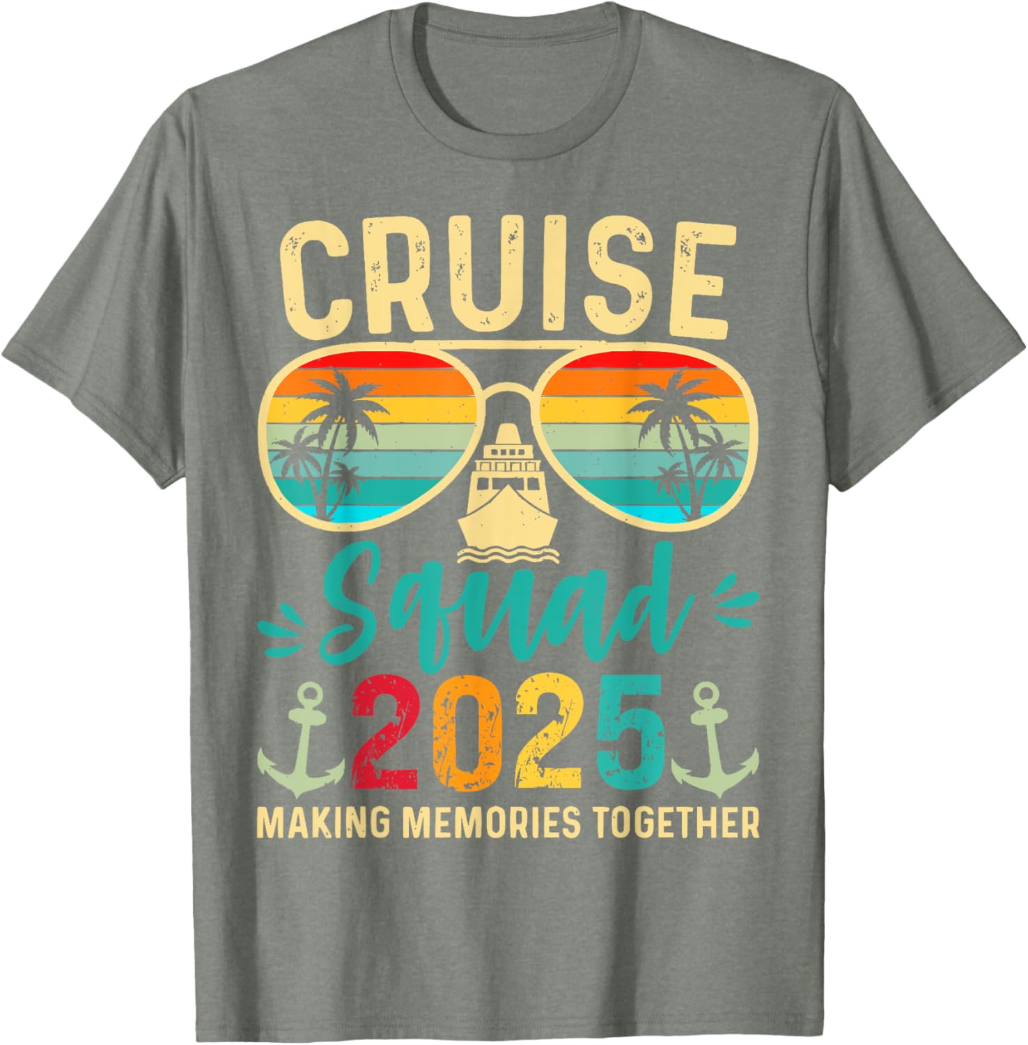 Cruise Squad 2025 Birthday Party Matching T-Shirt for Fun Vacations - 5