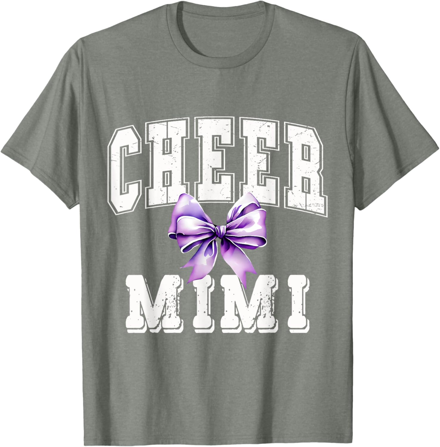 Cheer MIMI Coquette Purple Bow Cheerleader T-Shirt for Stylish Fans - 8