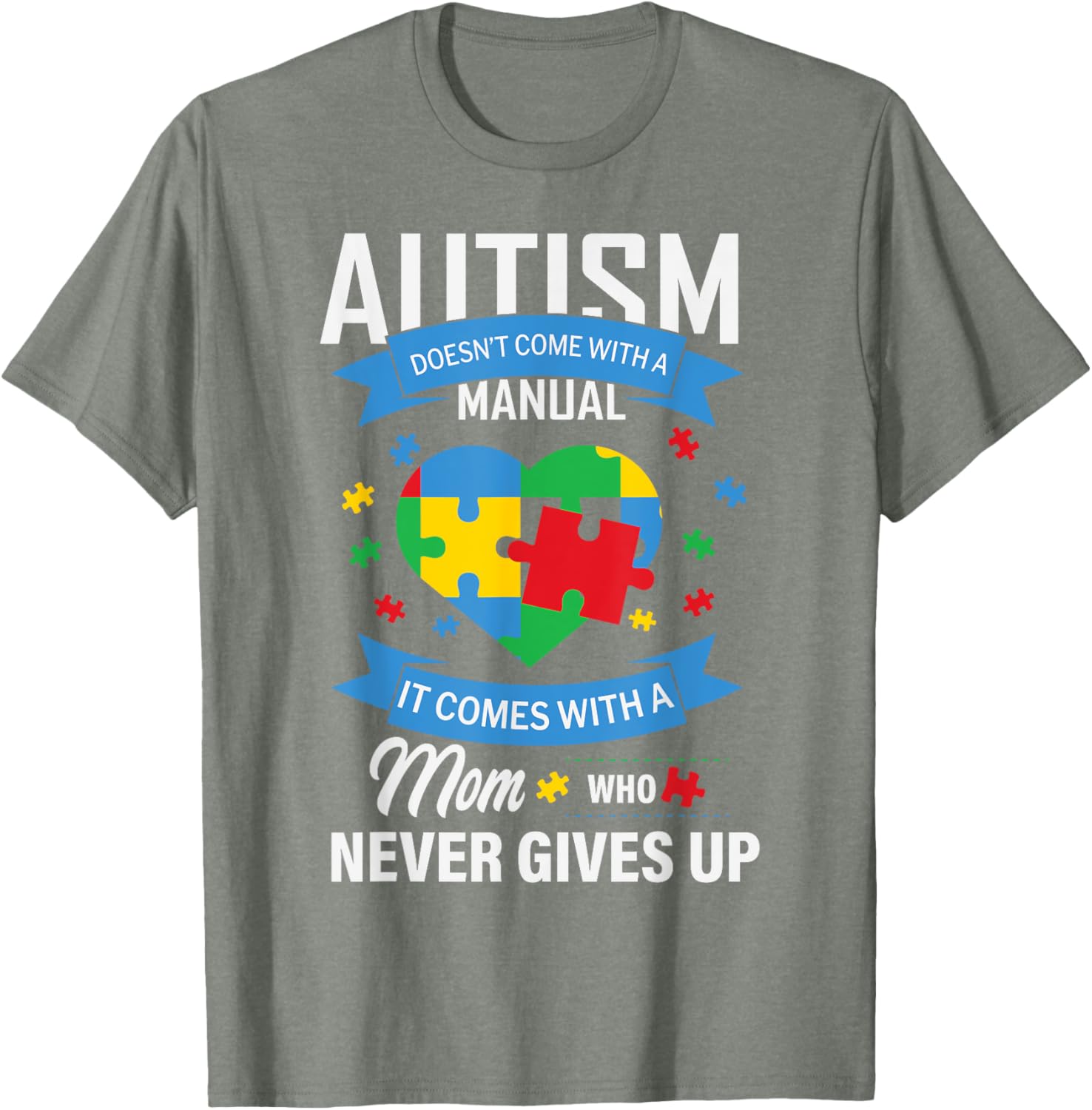 Autism Awareness T-Shirt for Moms - No Manual Needed Design - 18