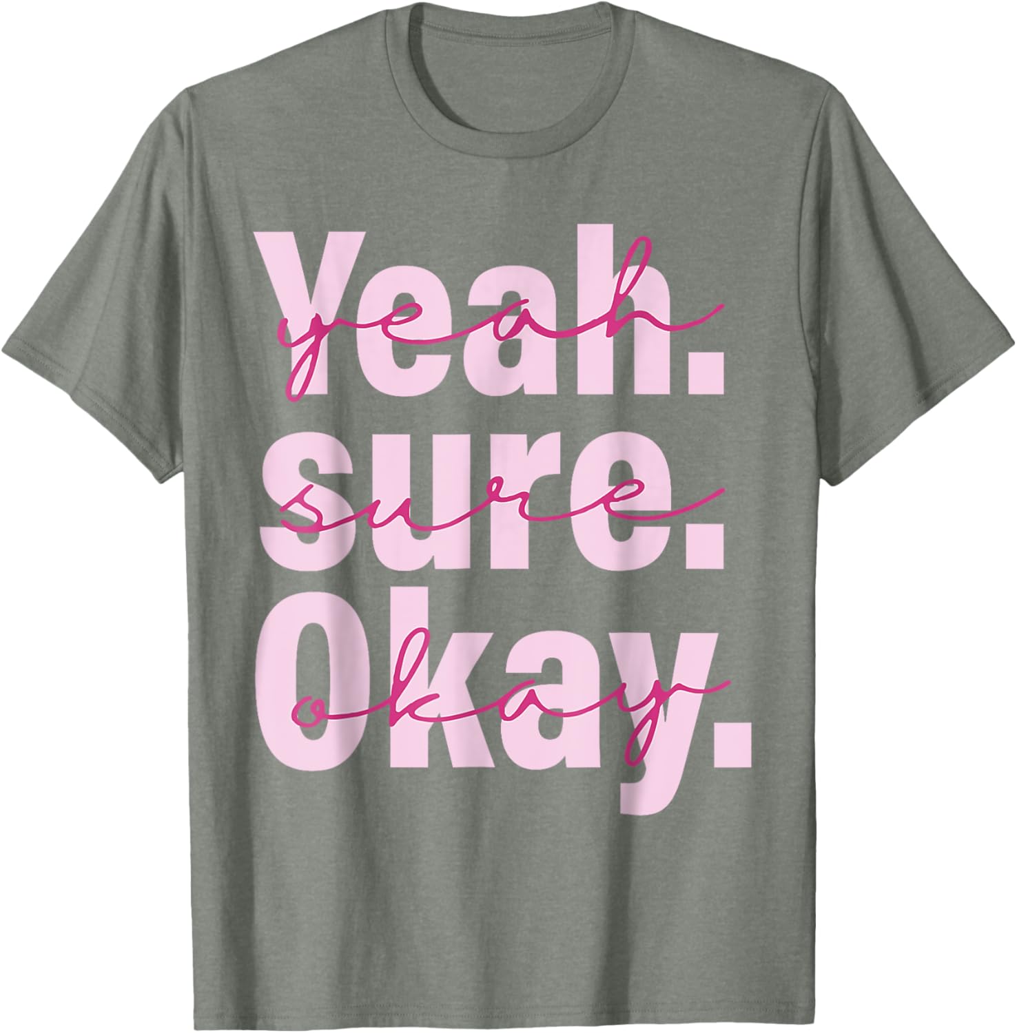 Cool Black T-Shirt for Men, Women, and Kids - Yeah Su-re Ok-ay Western Style - 16