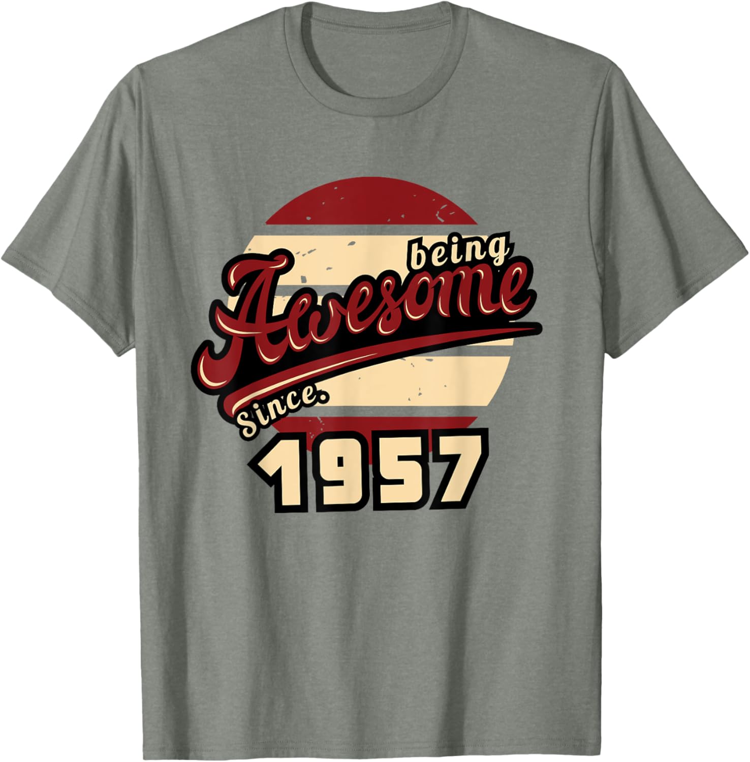 Awesome Since 1957 Retro 68th Birthday T-Shirt Gift for Him or Her - 18