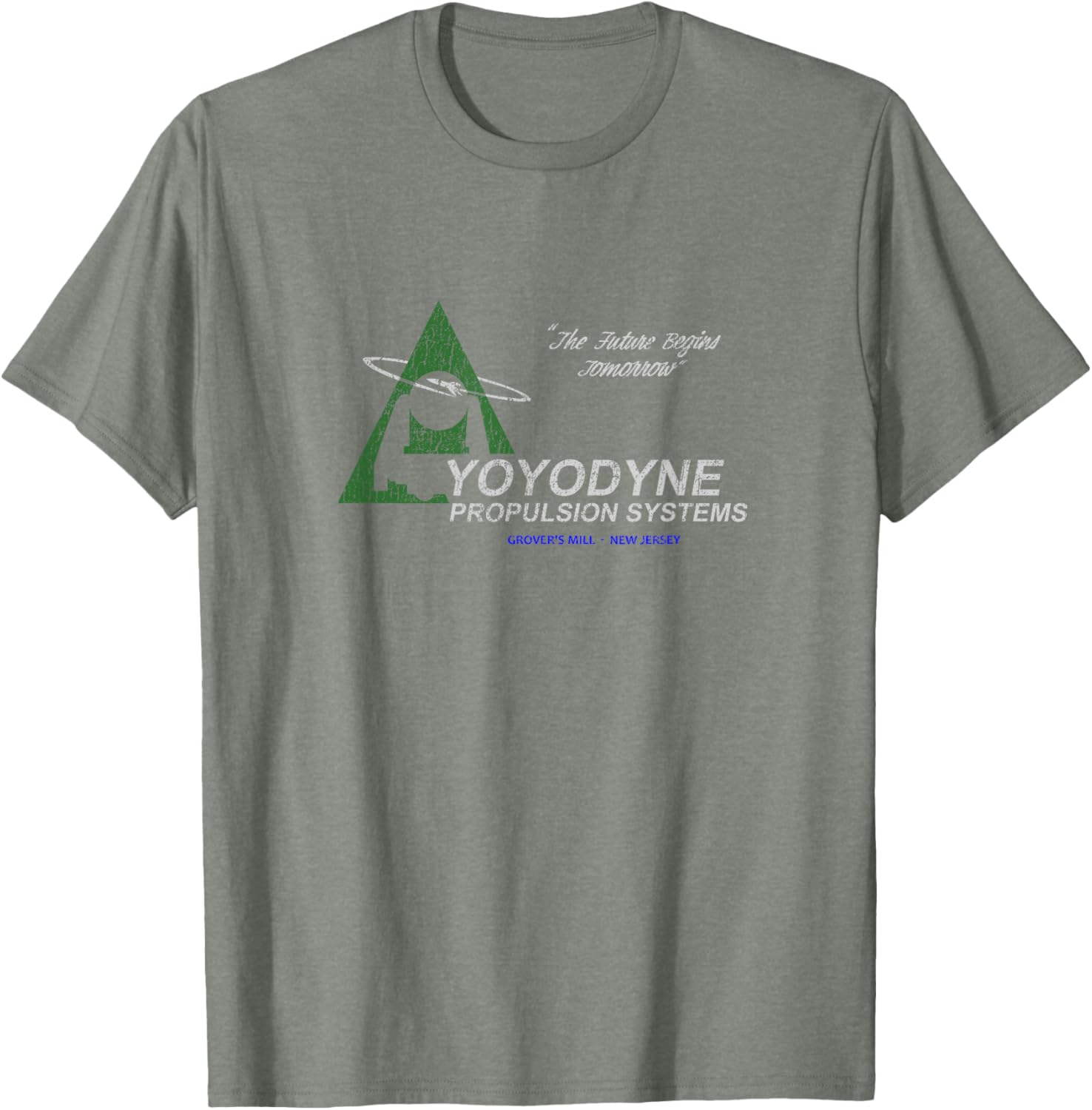 Yoyodyne Propulsion Systems Pre-distressed T-Shirt for Creative Style - 1
