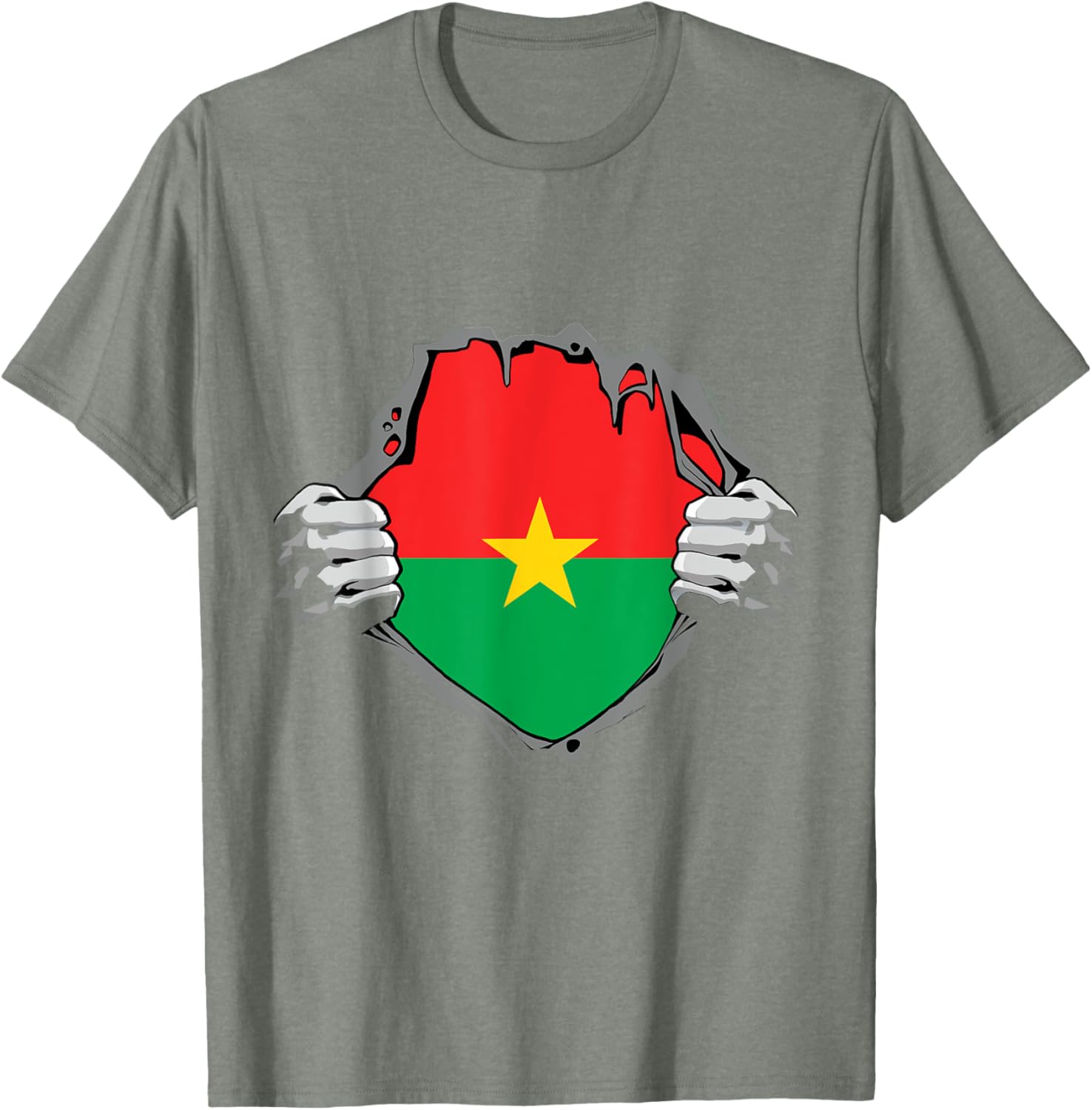 Burkina Faso Heartbeat EKG Pulse T-Shirt for Proud Burkina Fasoans - 17
